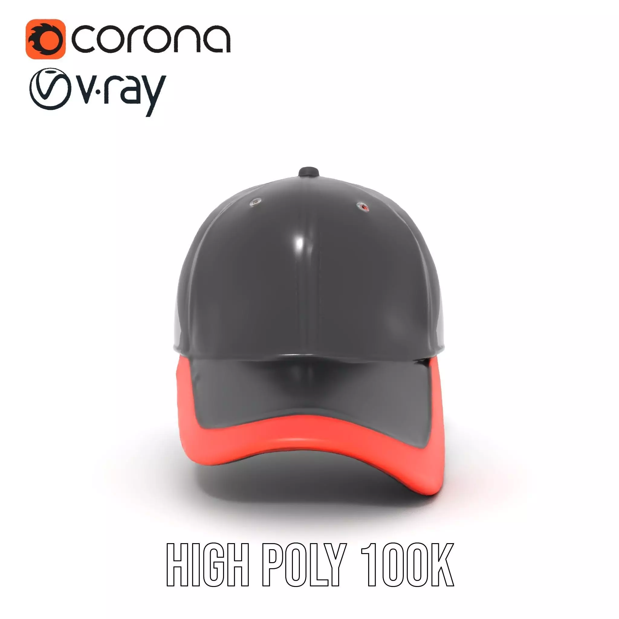 Sporty Hybrid Cap model pack Low-poly 3D model_15