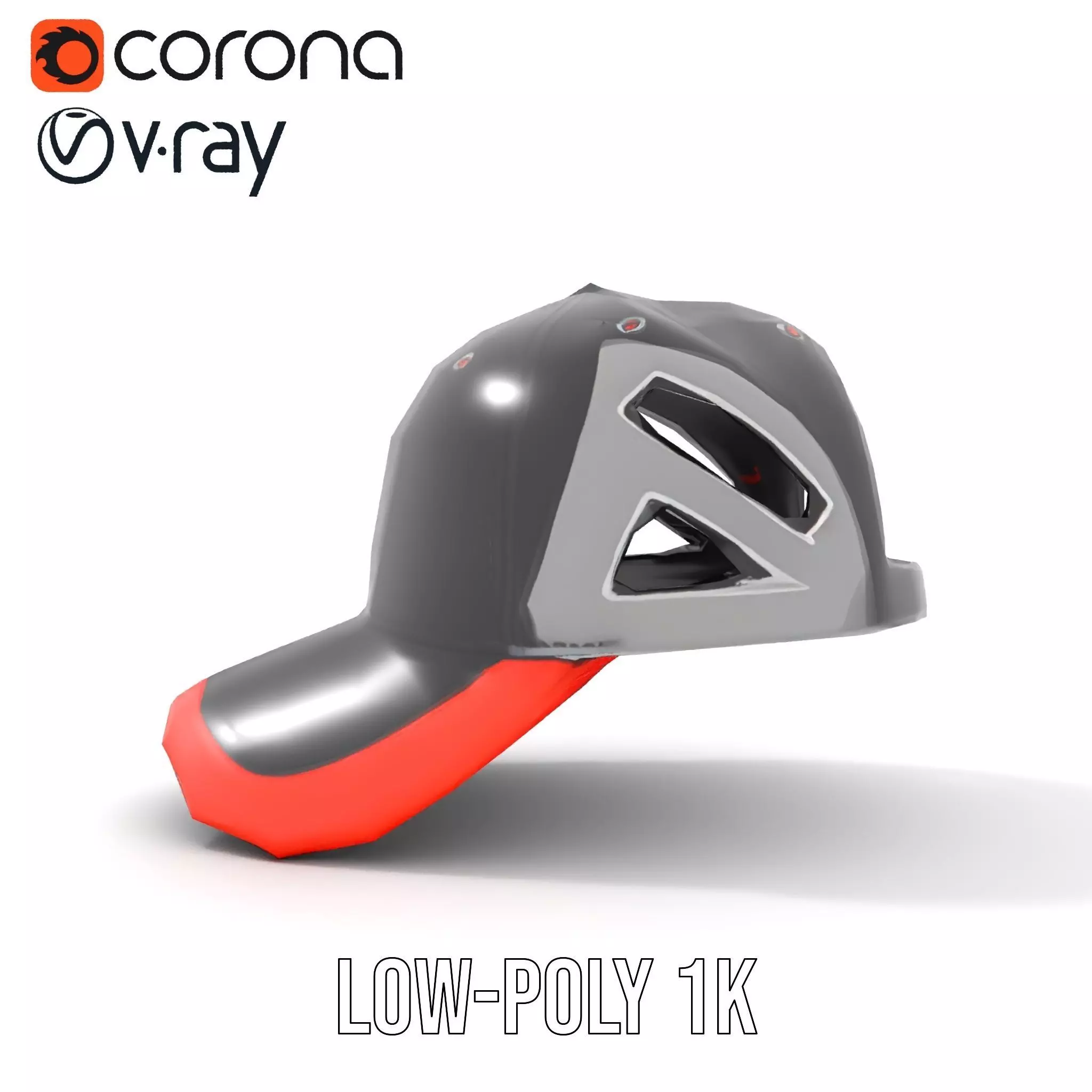 Sporty Hybrid Cap model pack Low-poly 3D model_25