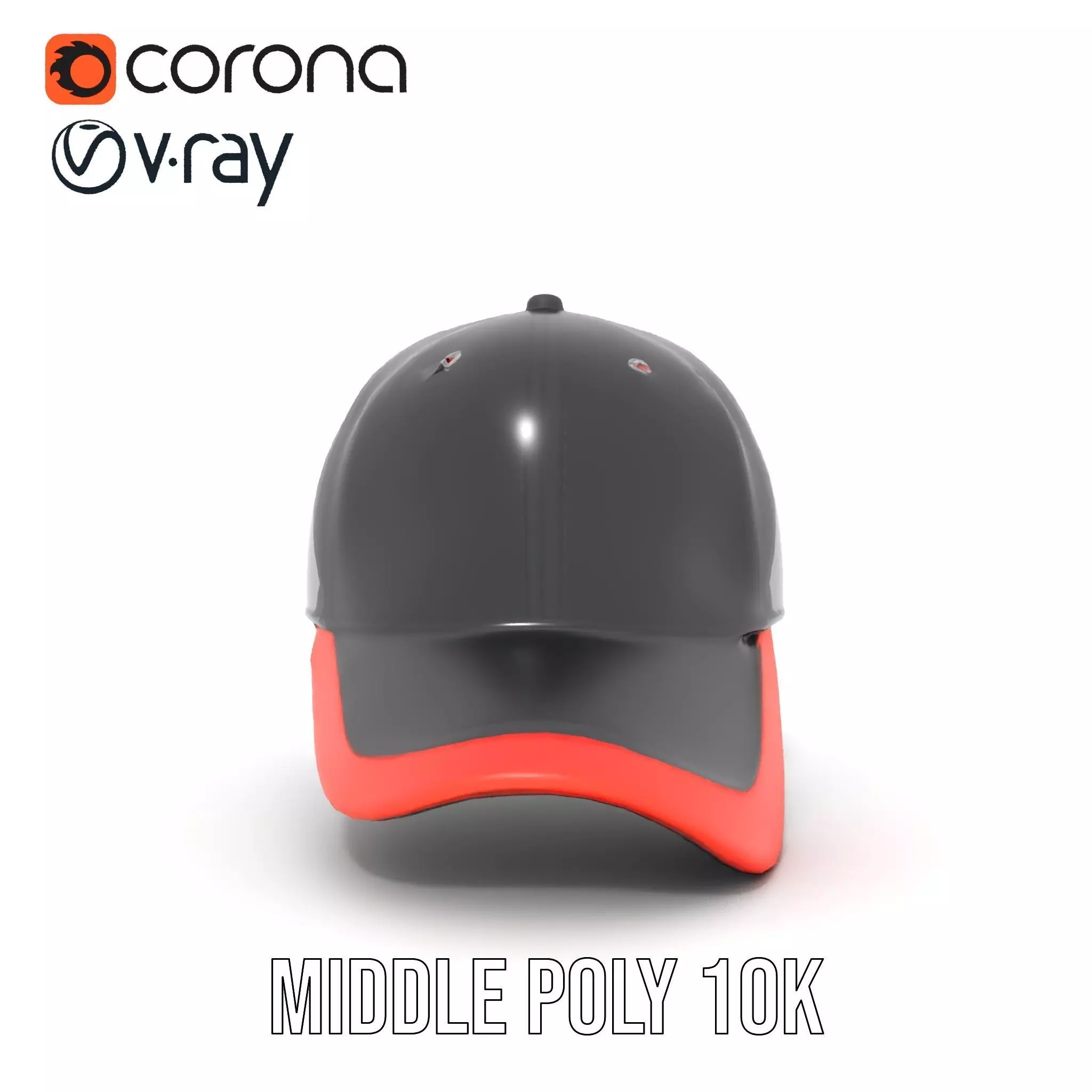 Sporty Hybrid Cap model pack Low-poly 3D model_6