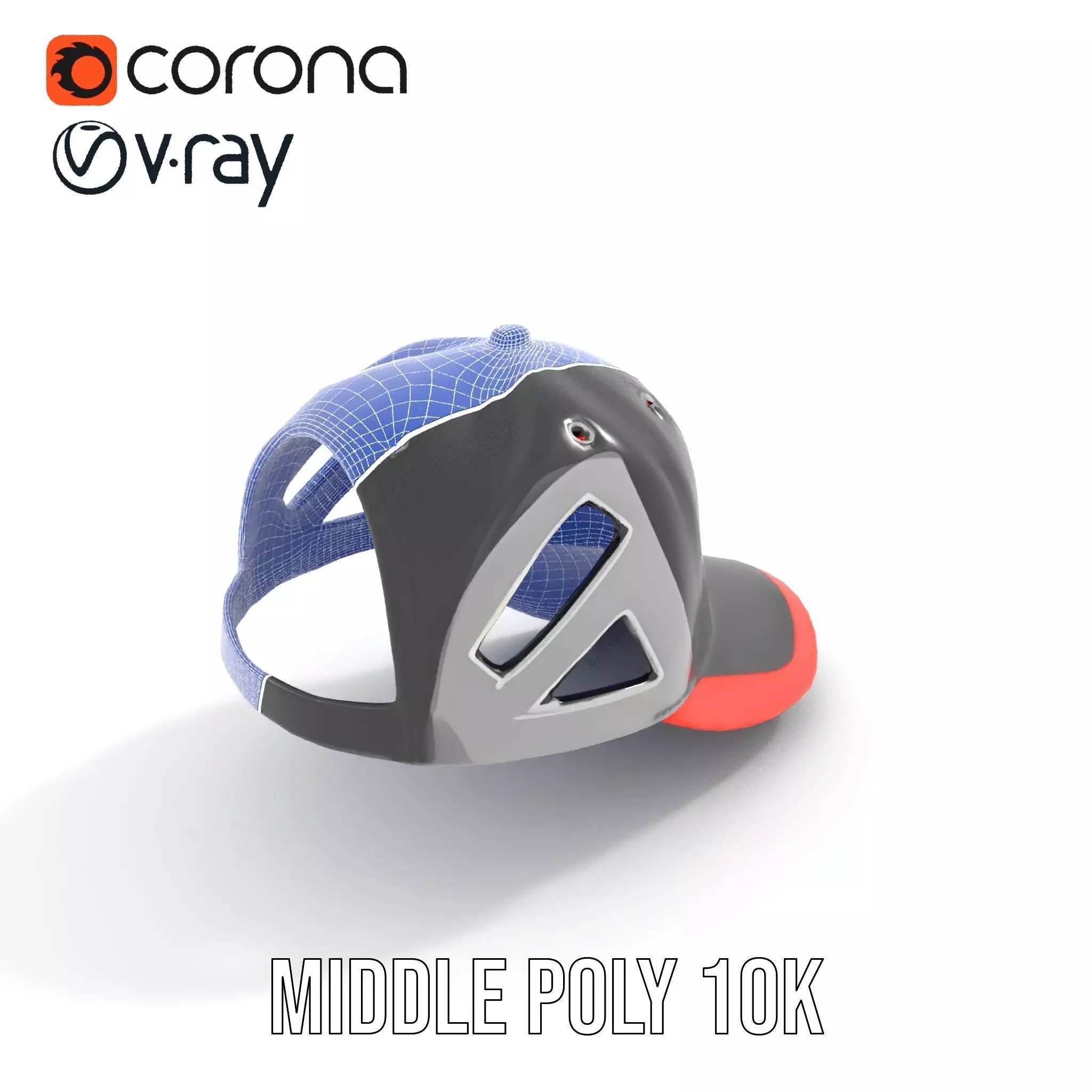 Sporty Hybrid Cap model pack Low-poly 3D model_19