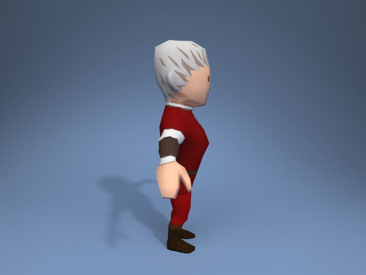 Medieval character nobleman 4 Low-poly 3D model_7