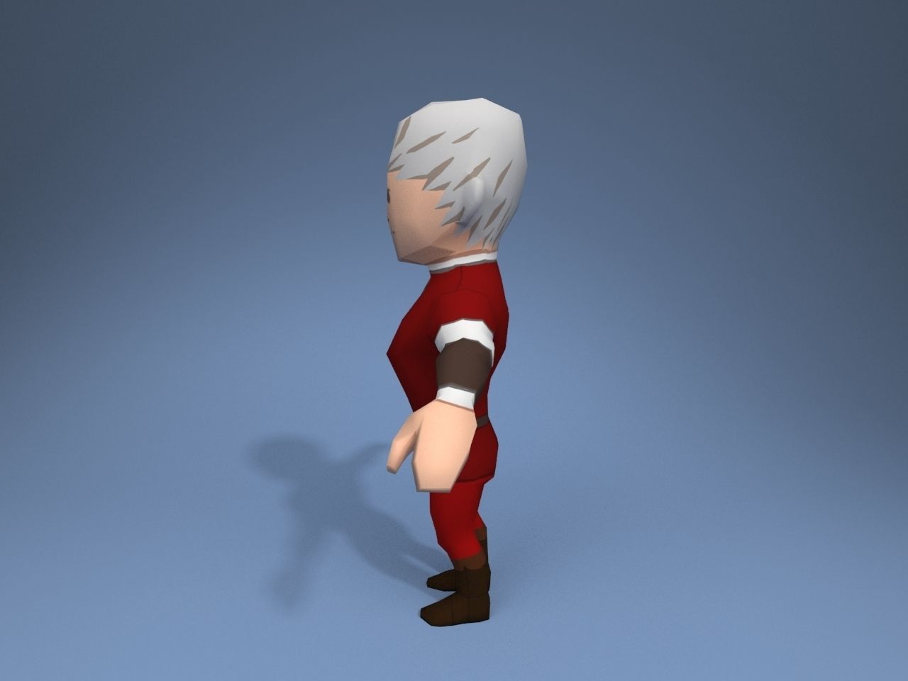 Medieval character nobleman 4 Low-poly 3D model_3