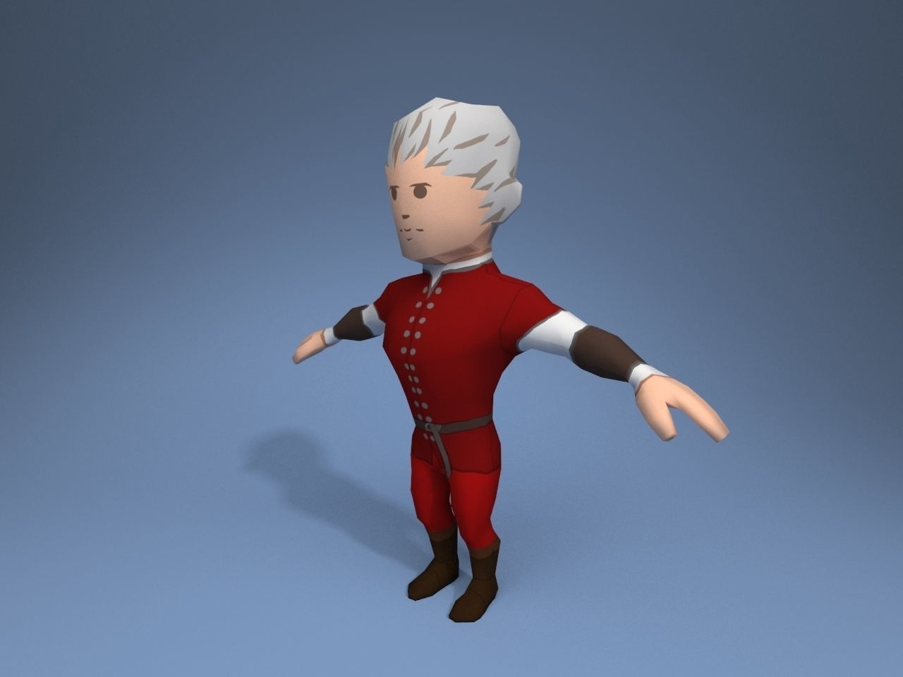 Medieval character nobleman 4 Low-poly 3D model_2
