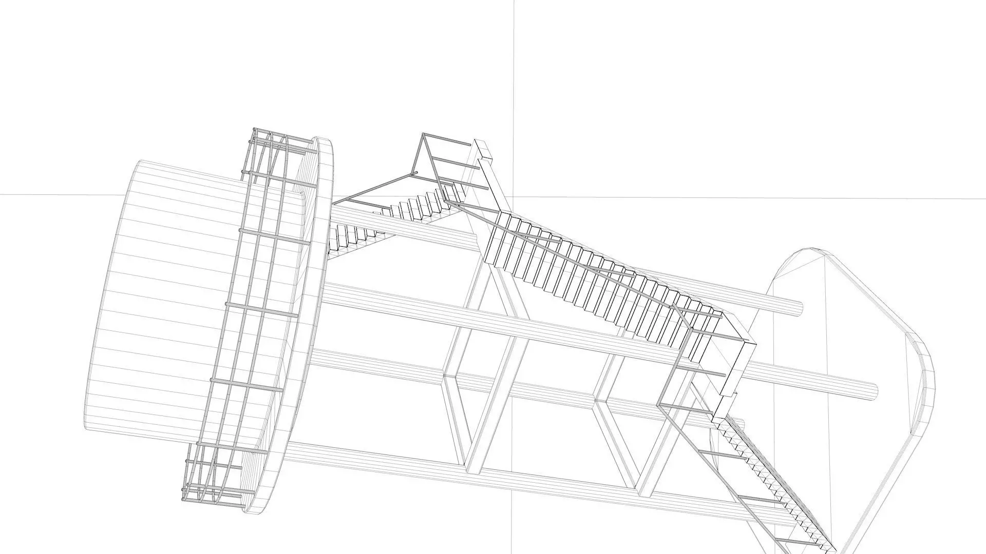 Water Storage Tank 3D model_5