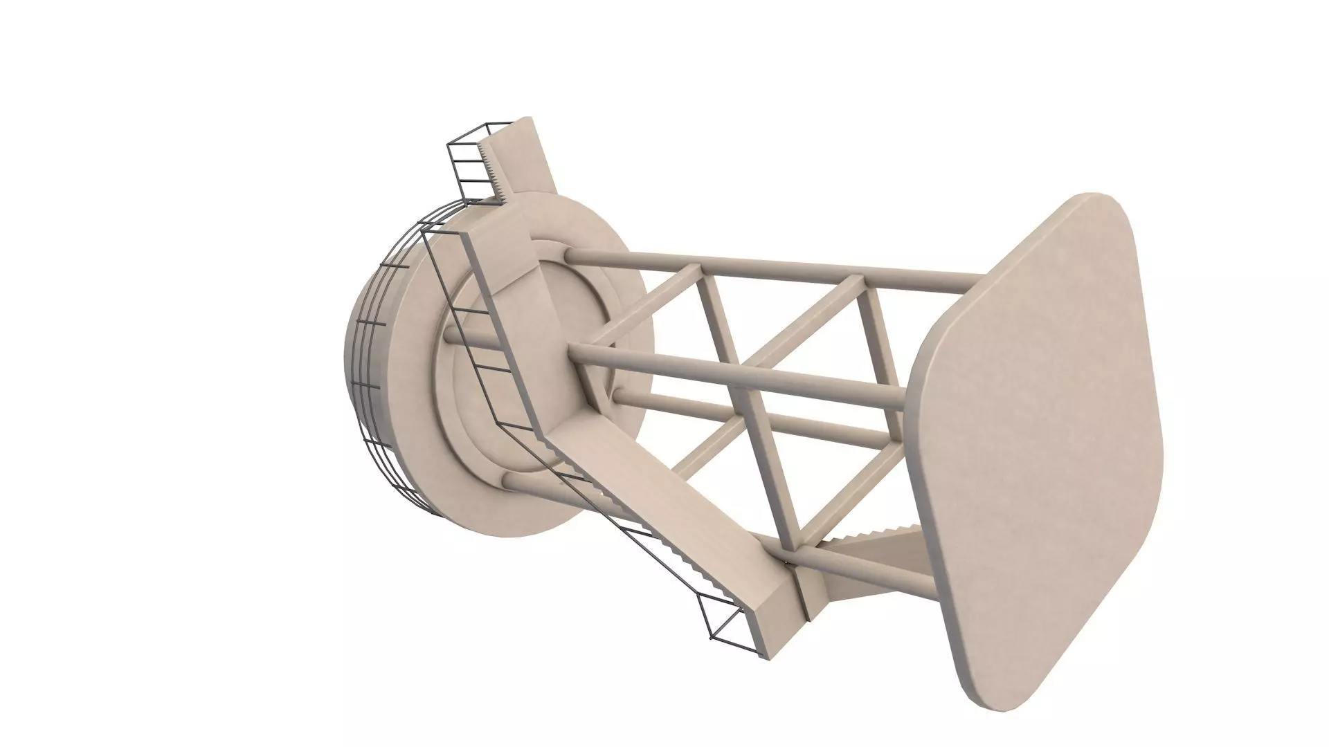 Water Storage Tank 3D model_1