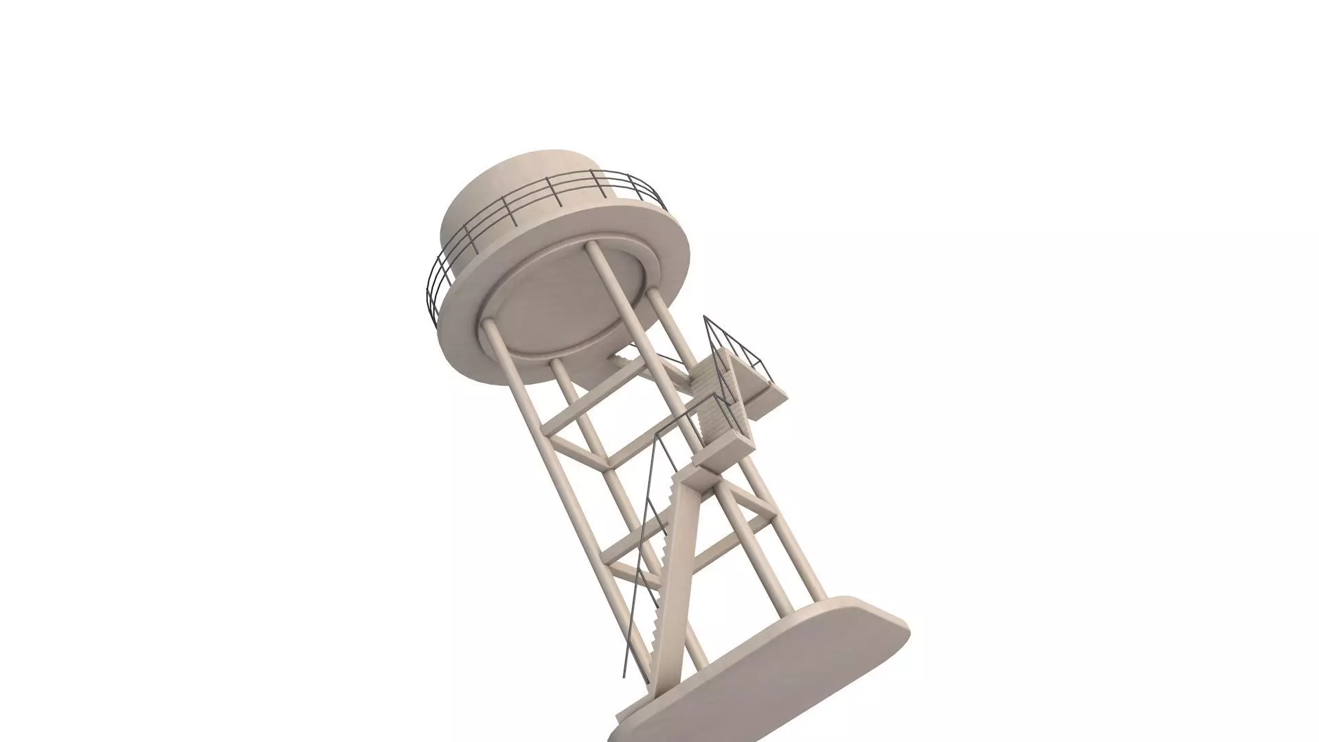 Water Storage Tank 3D model_2