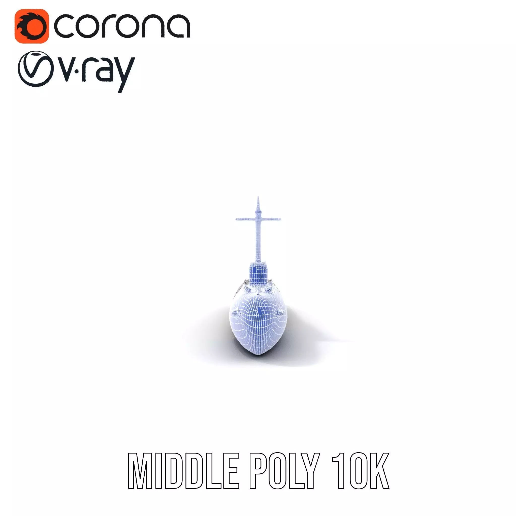 Sleek Submarine model pack Low-poly 3D model_27