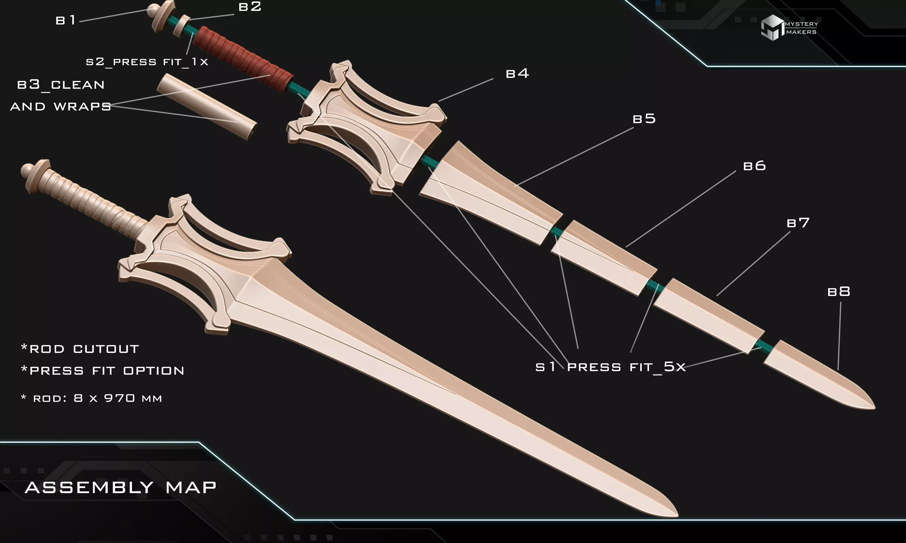 MOTU He Man sword 3D print model_1