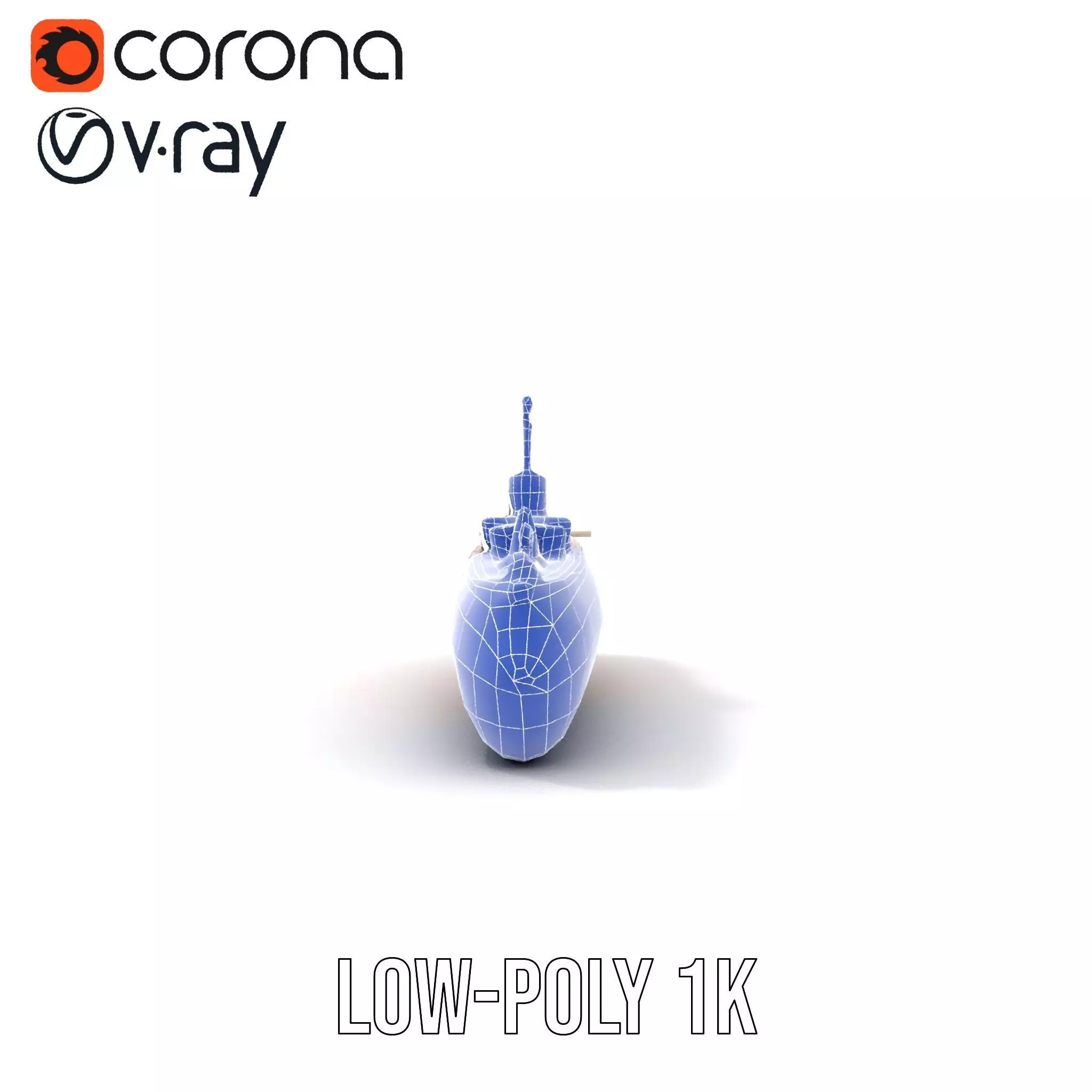 Antique Brass Submarine model pack Low-poly 3D model_24