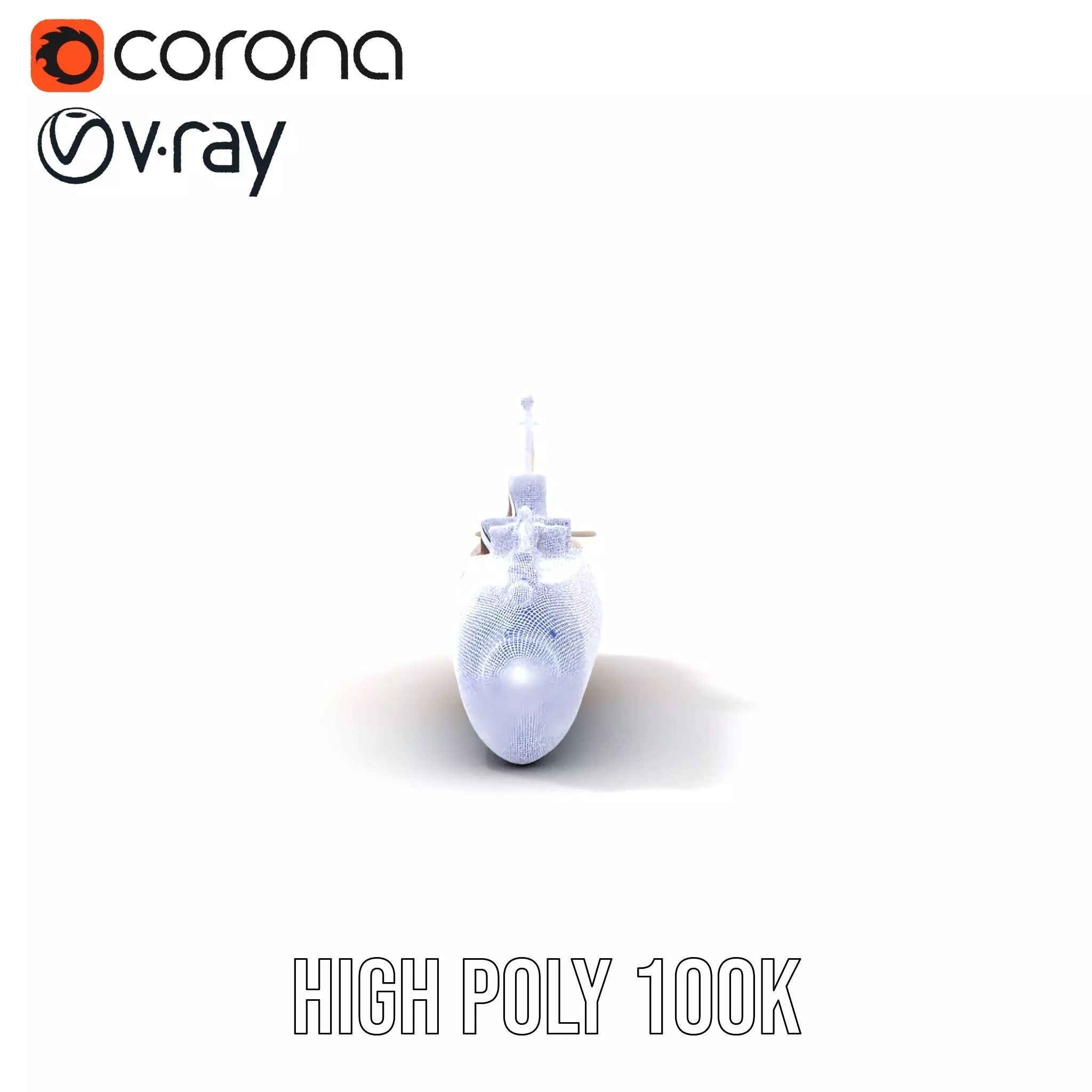 Antique Brass Submarine model pack Low-poly 3D model_31