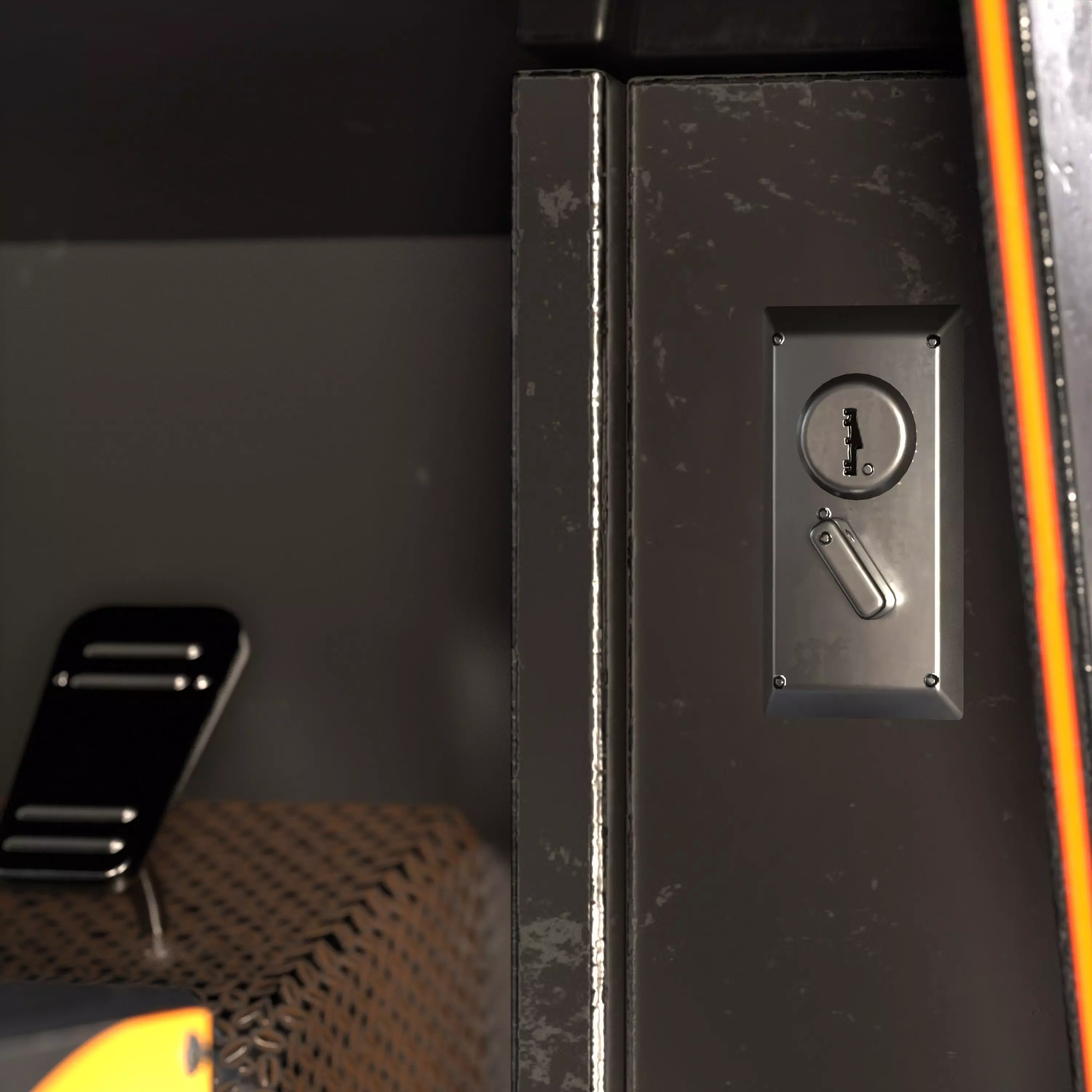 Car Racing Game Arcade Machine 3D model_7