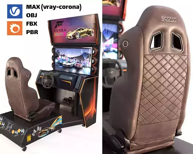 Car Racing Game Arcade Machine