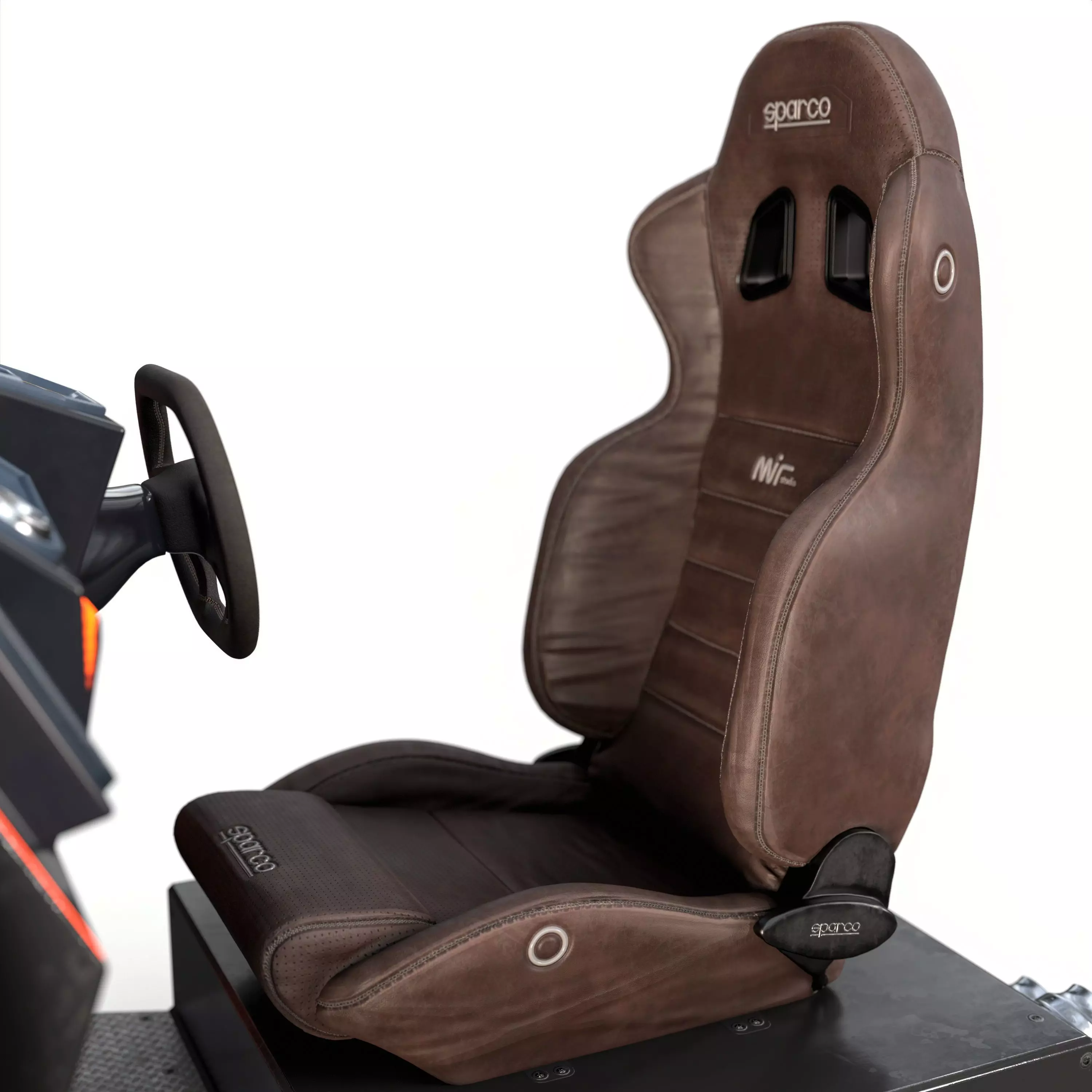 Car Racing Game Arcade Machine 3D model_1