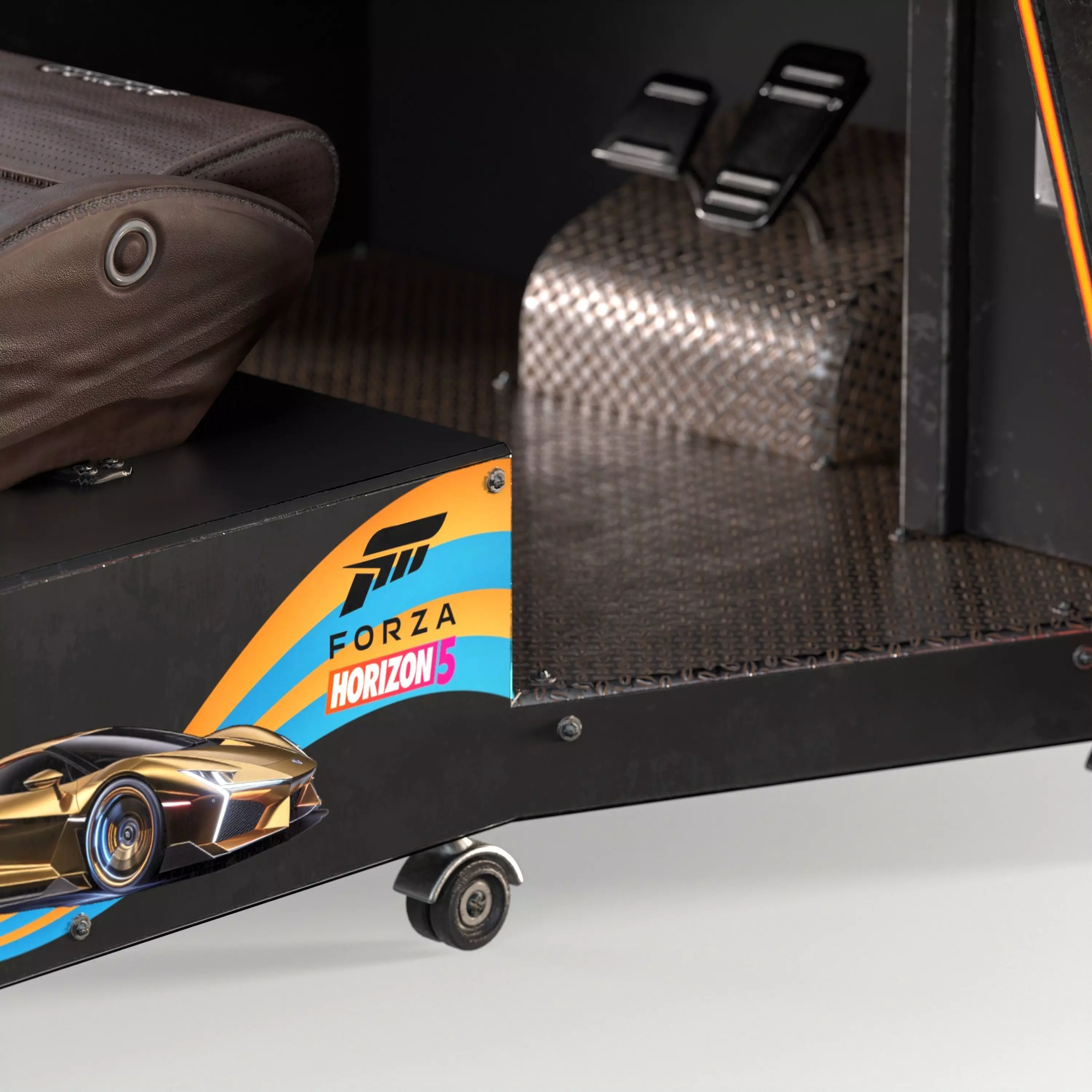 Car Racing Game Arcade Machine 3D model_6