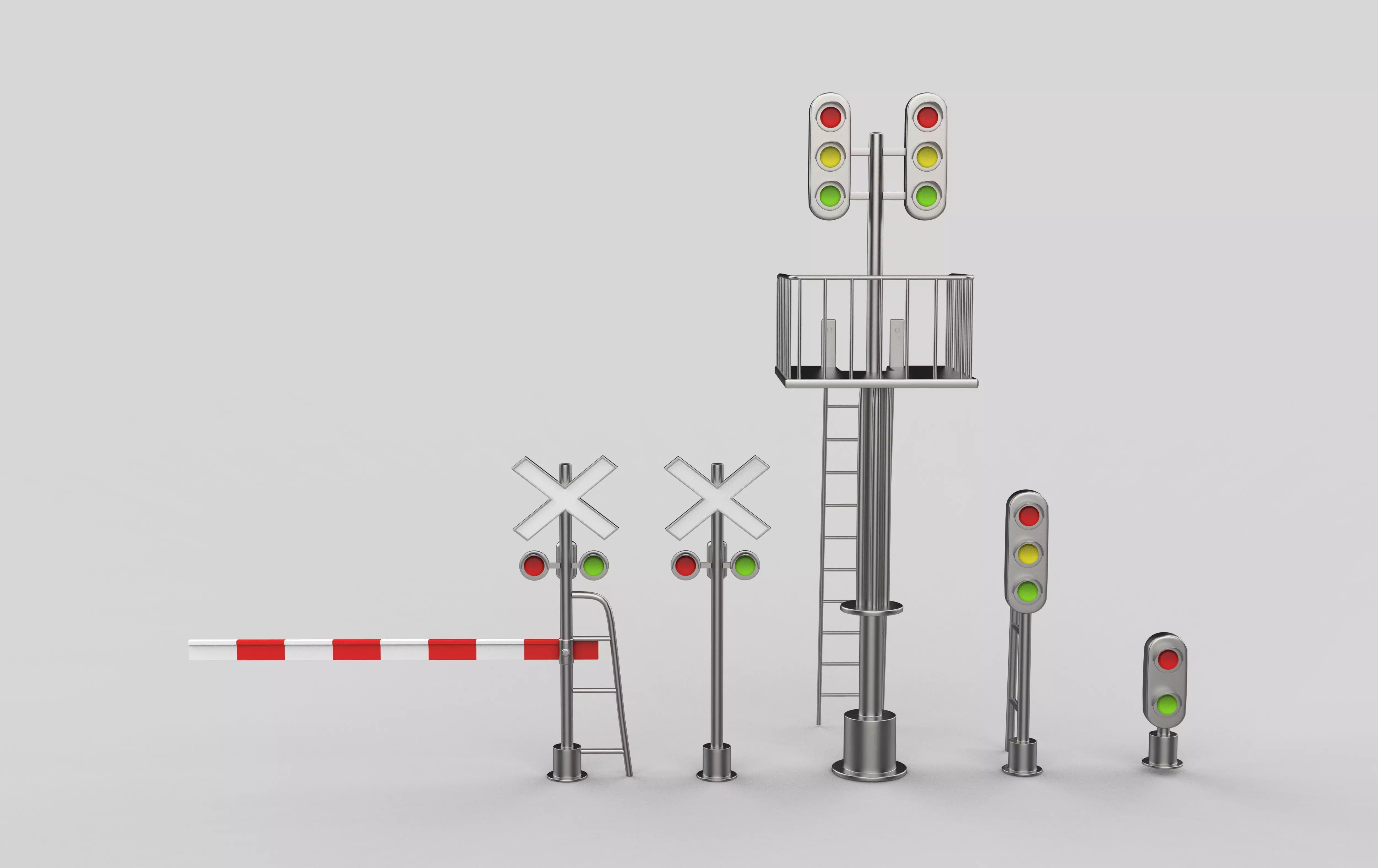 railway pack 3D model_9