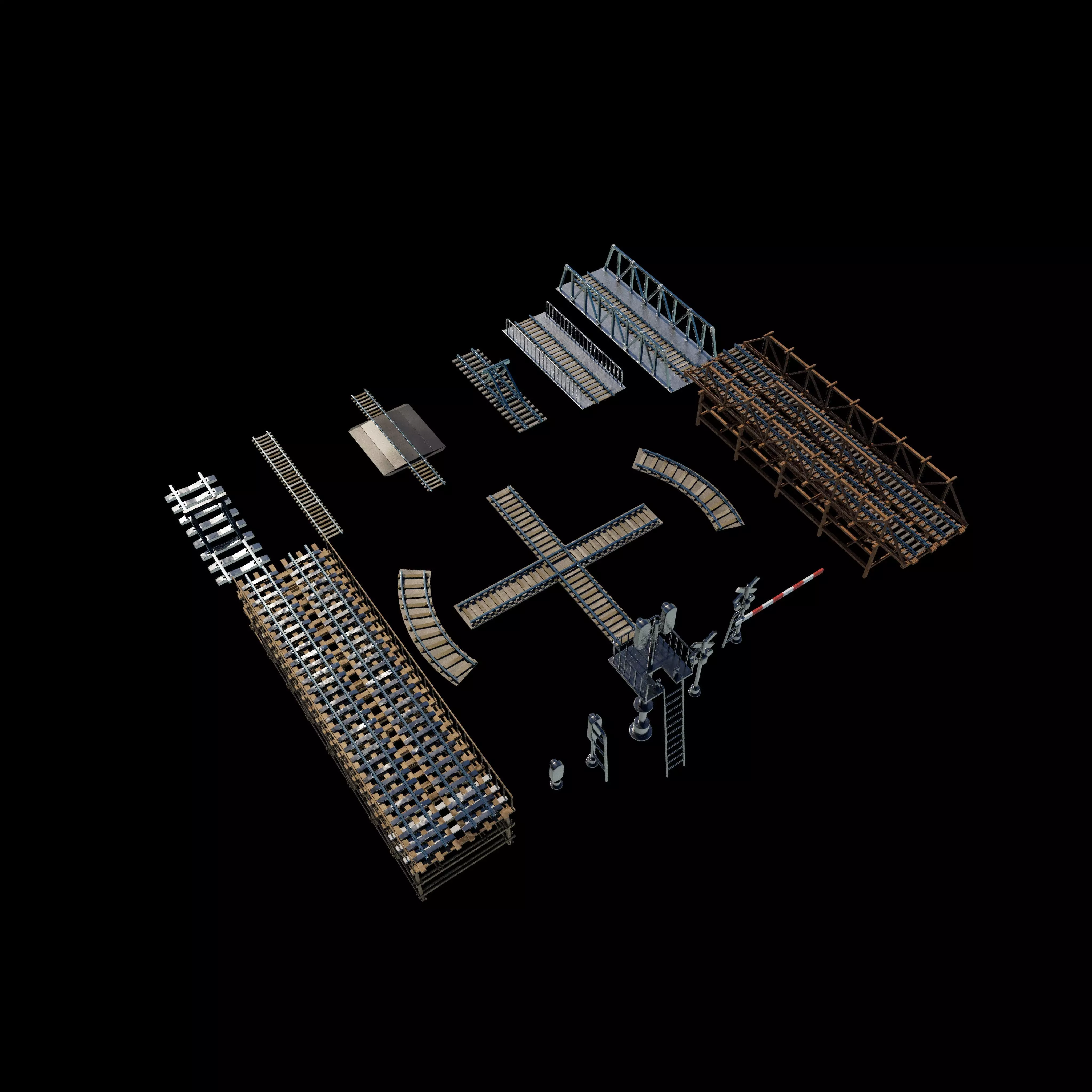 railway pack 3D model_11