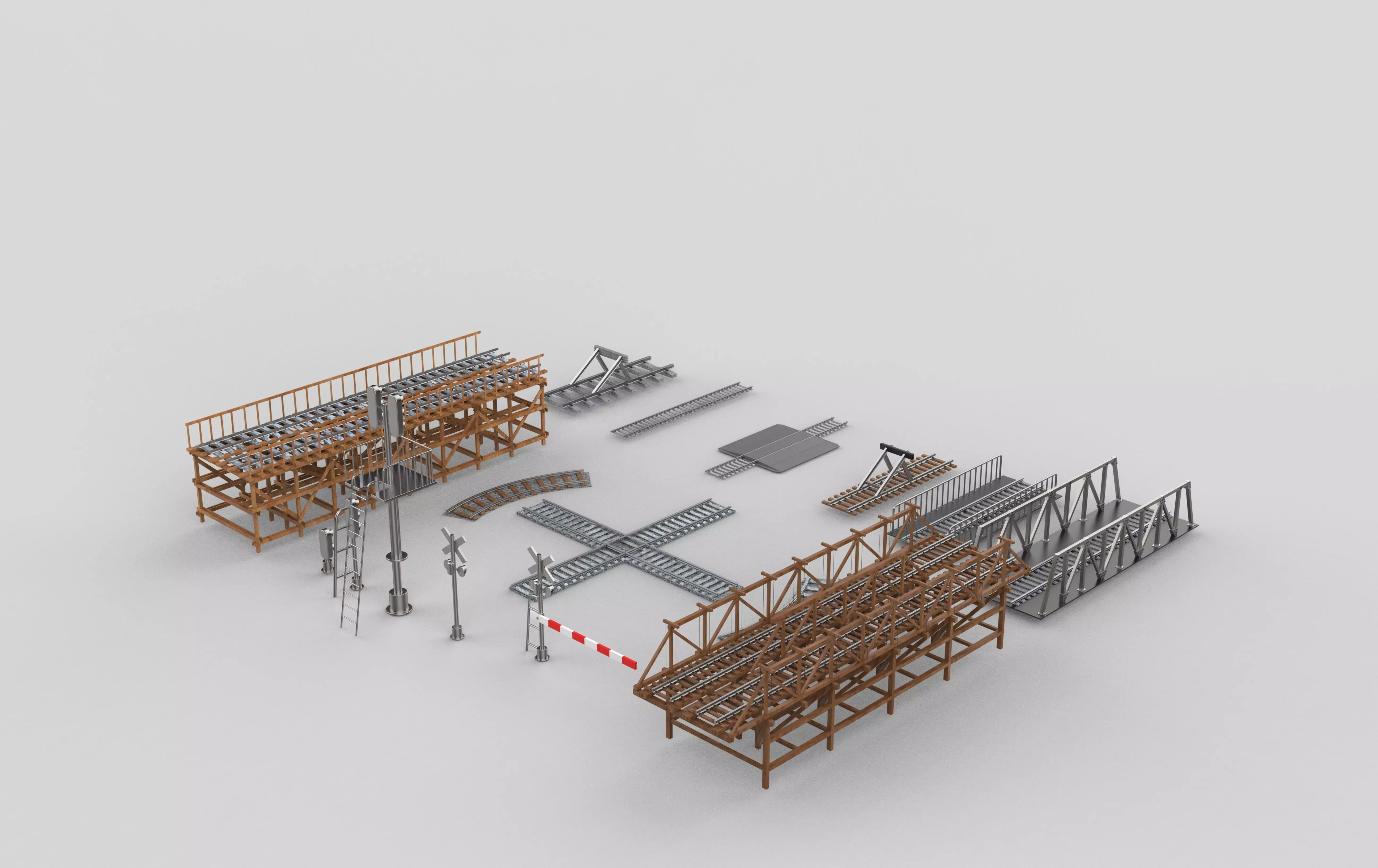 railway pack 3D model_19