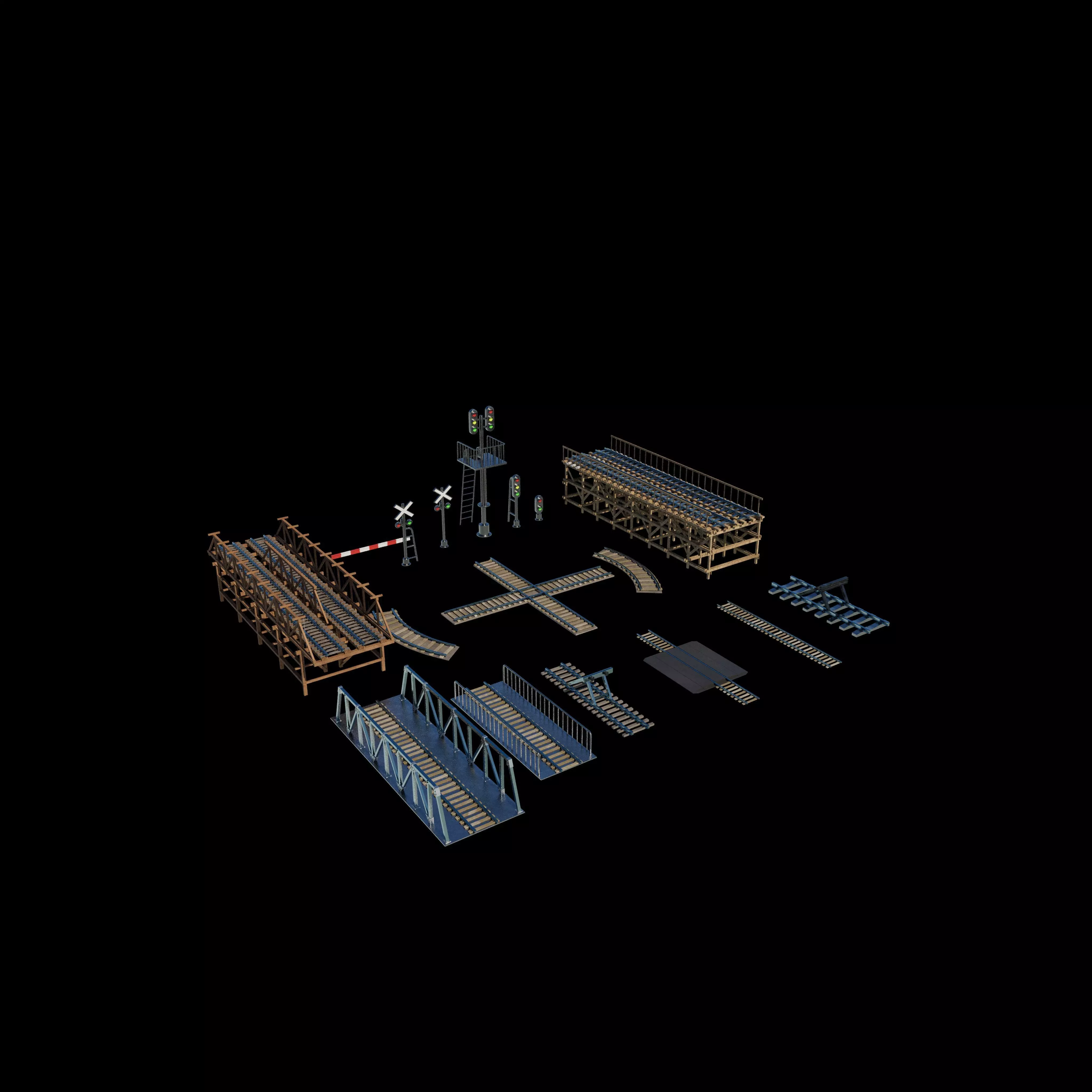 railway pack 3D model_3