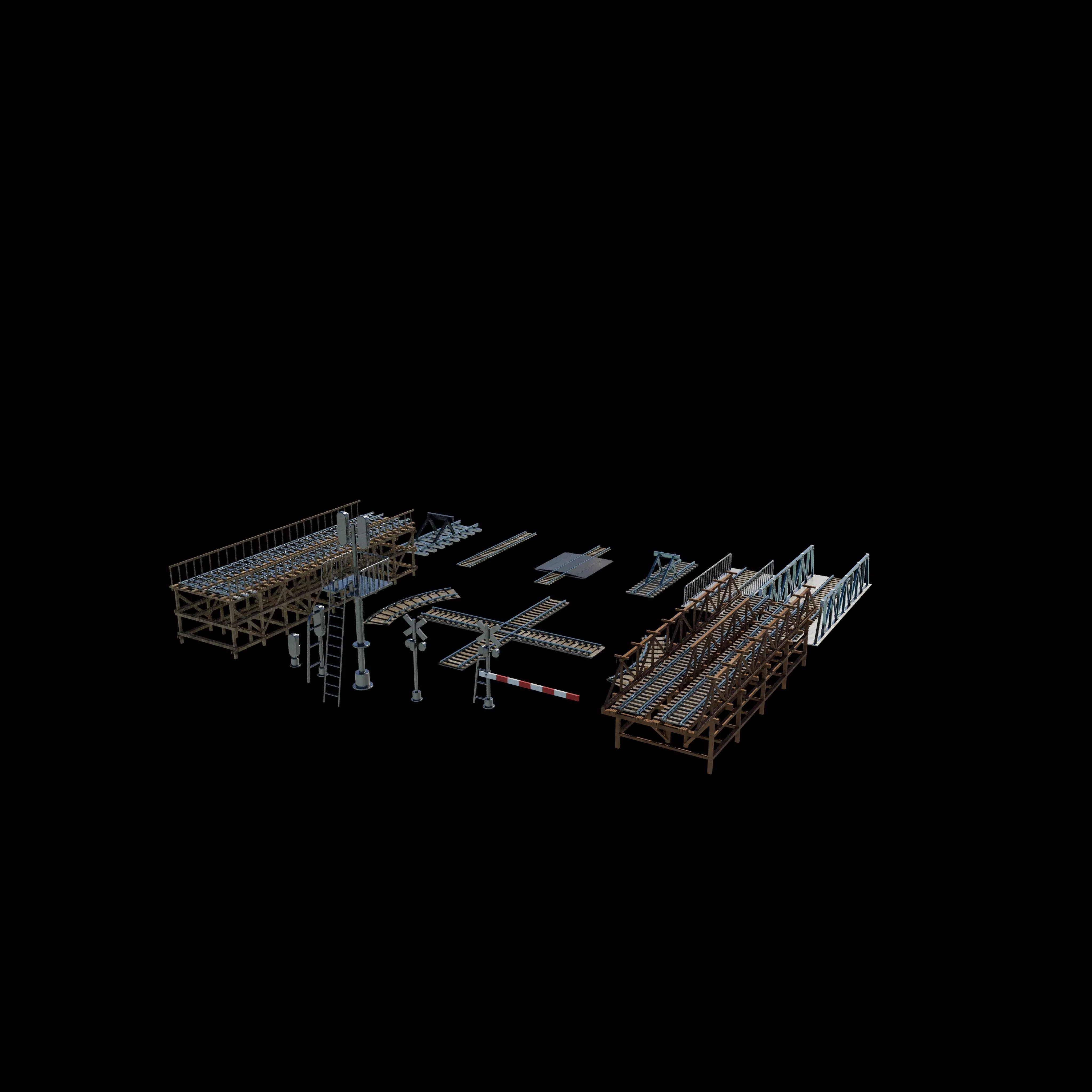 railway pack 3D model_12