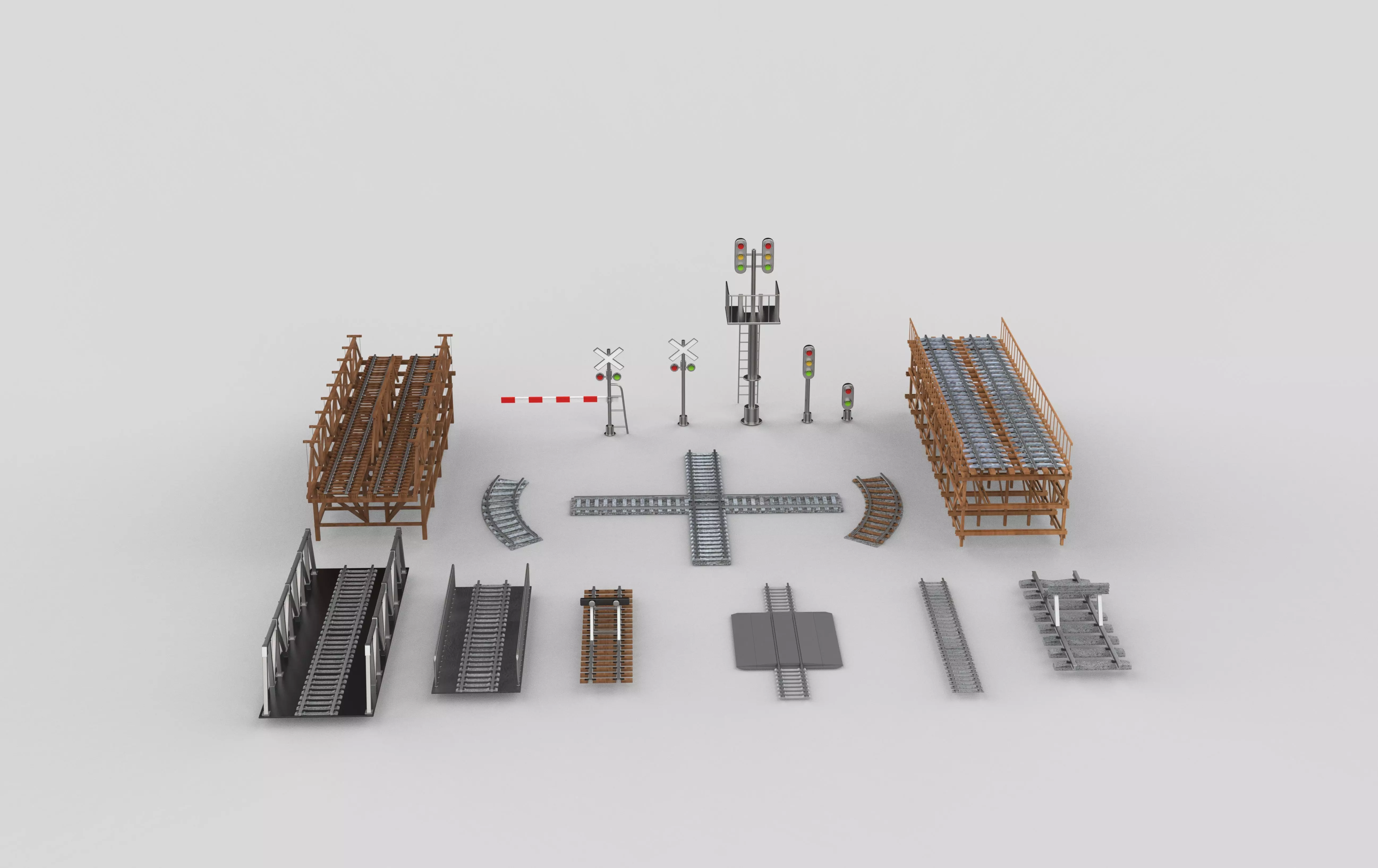 railway pack 3D model_18