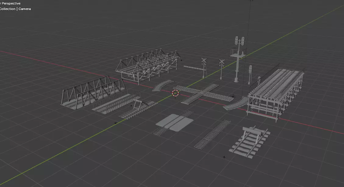 railway pack 3D model_6