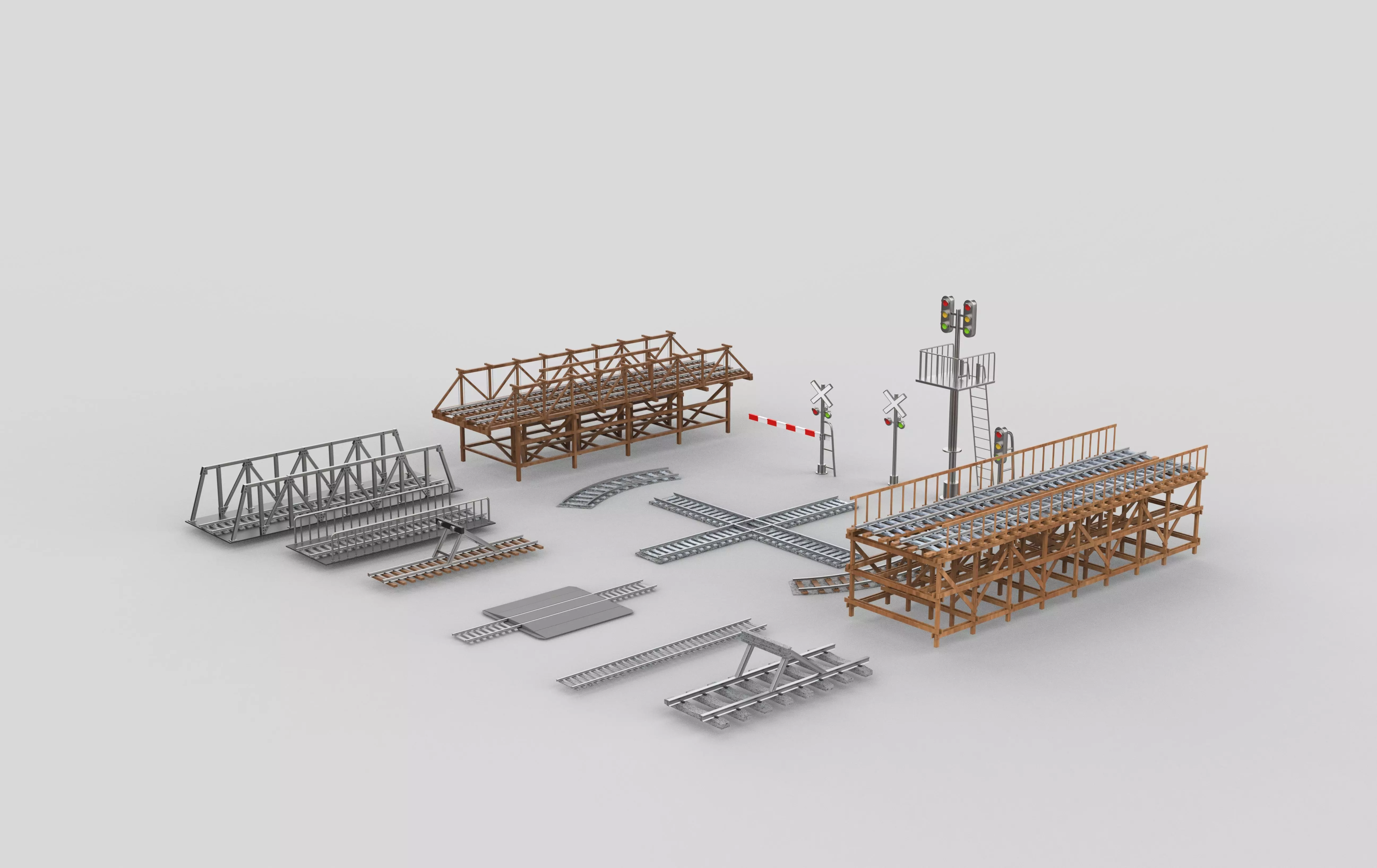railway pack 3D model_17
