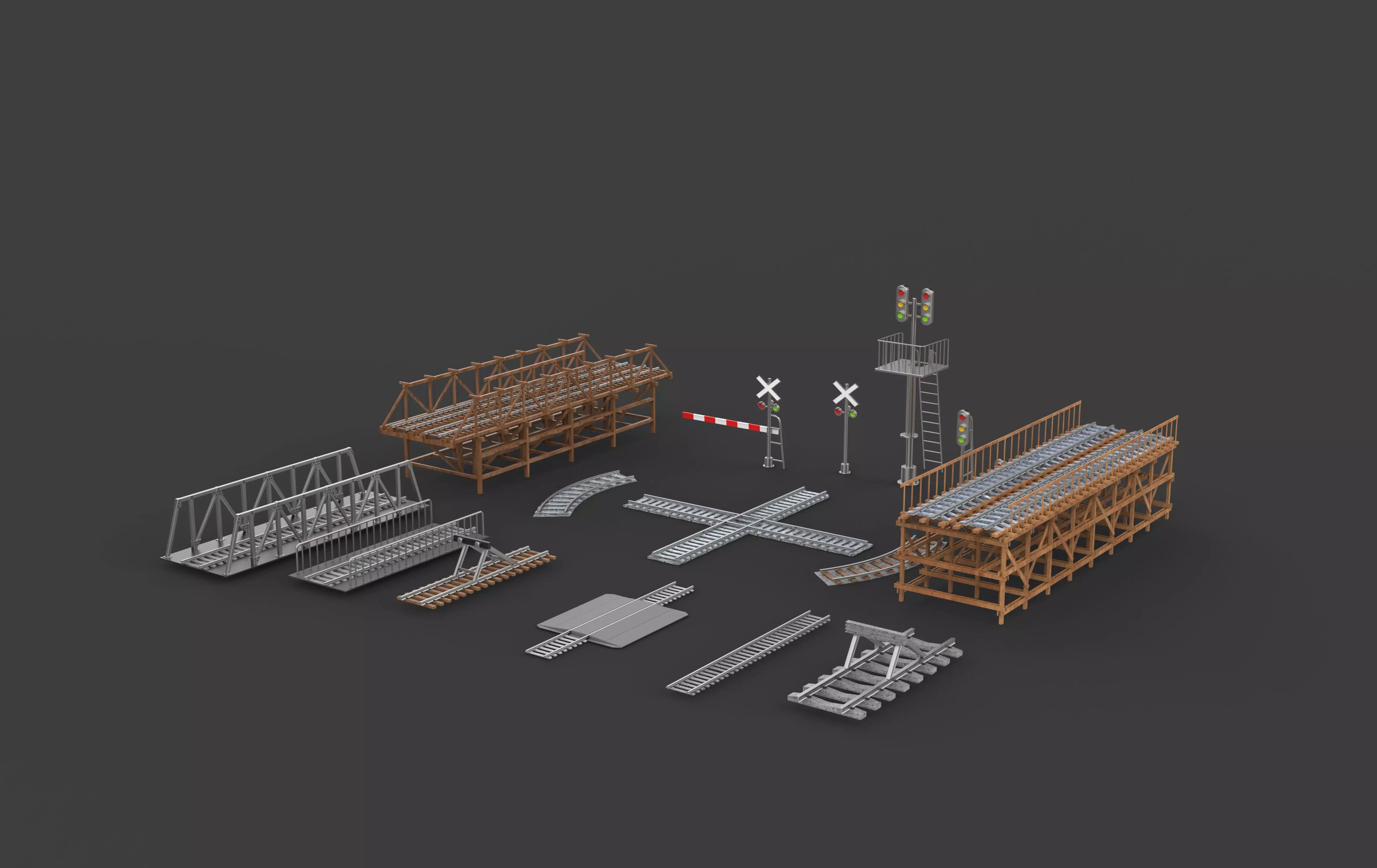 railway pack 3D model_14