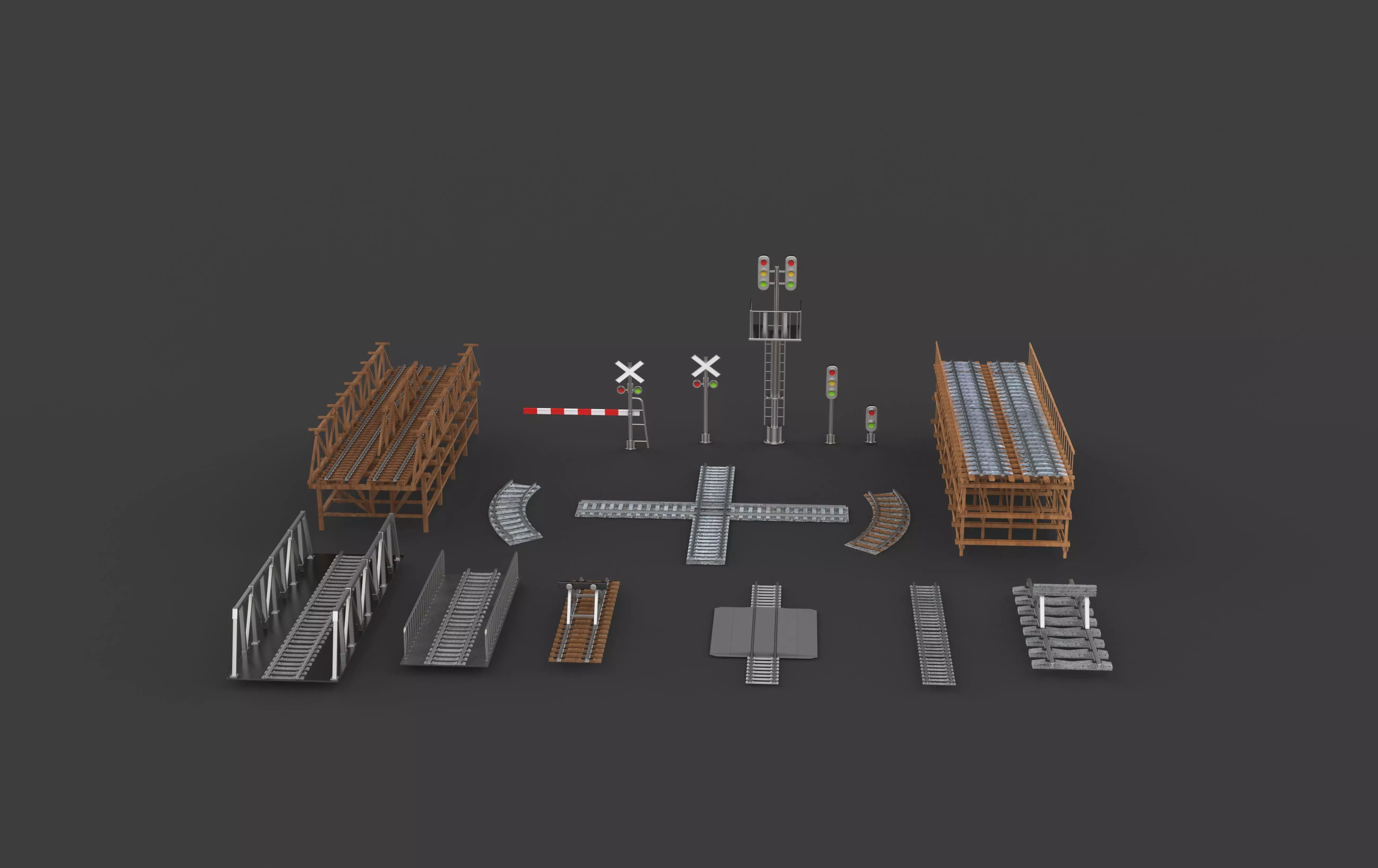 railway pack 3D model_13