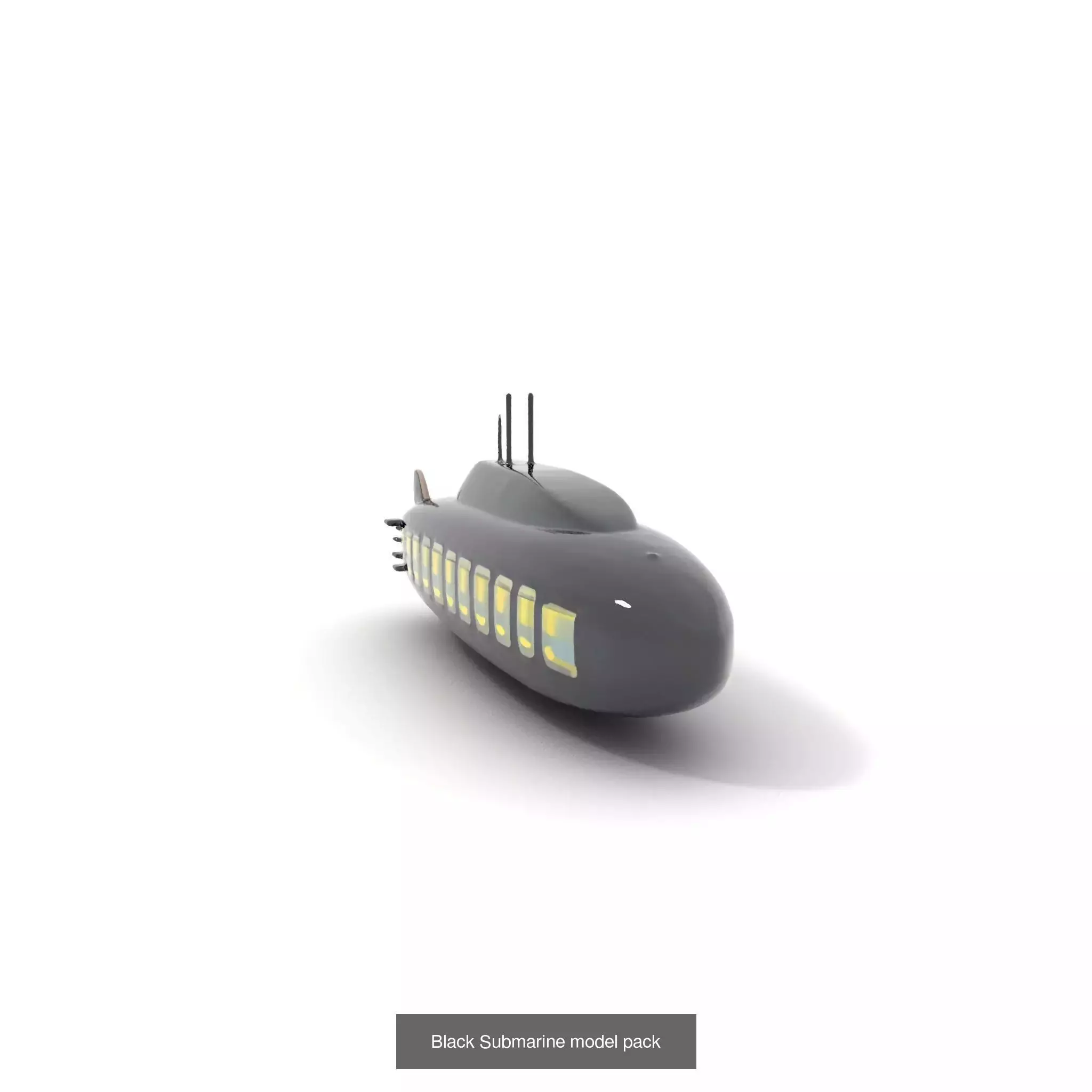 Submarine Models Pack 3D Model Collection_32