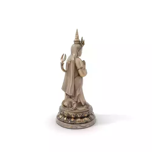 Golden Bodhisattva Statue model pack Low-poly 3D model