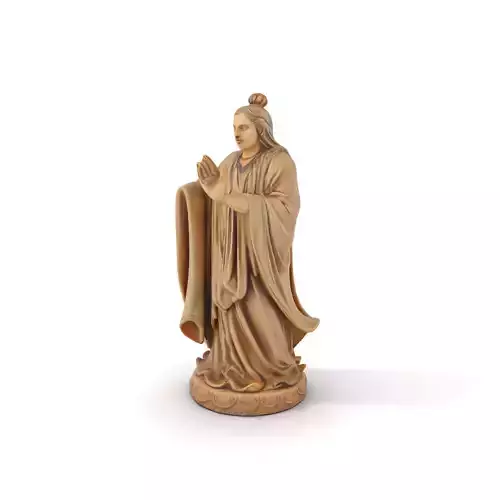 Divine Serenity Statue model pack Low-poly 3D model