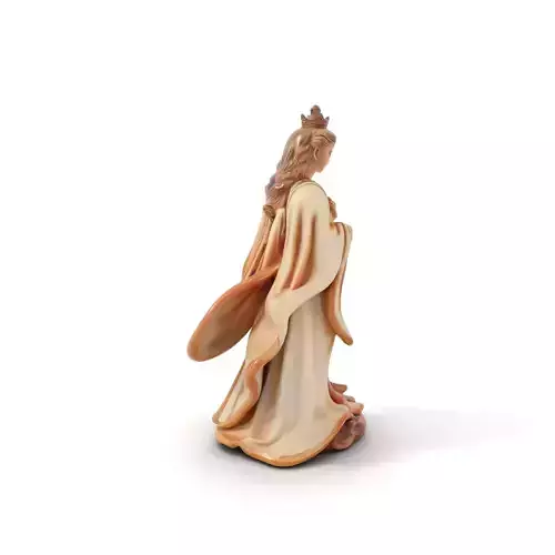 Regal Ivory Statue model pack Low-poly 3D model
