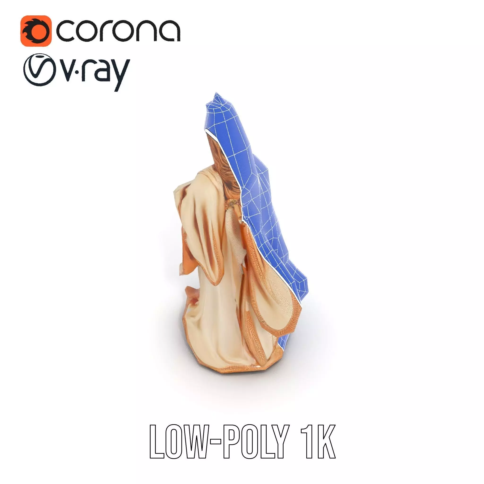 Regal Ivory Statue model pack Low-poly 3D model_19