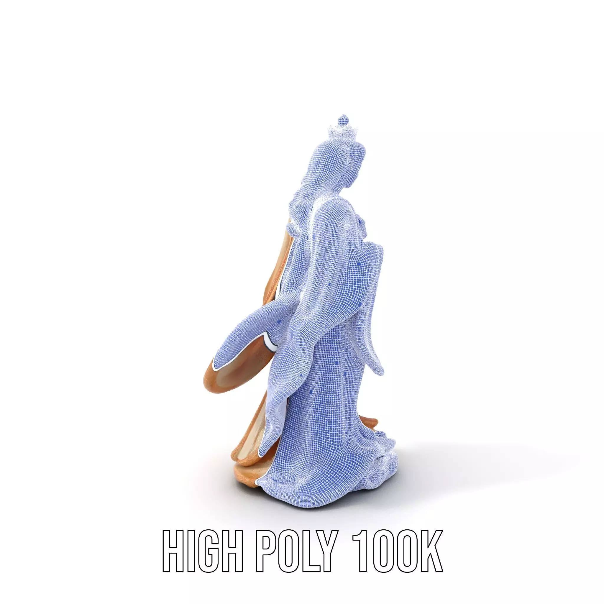 Regal Ivory Statue model pack Low-poly 3D model_4