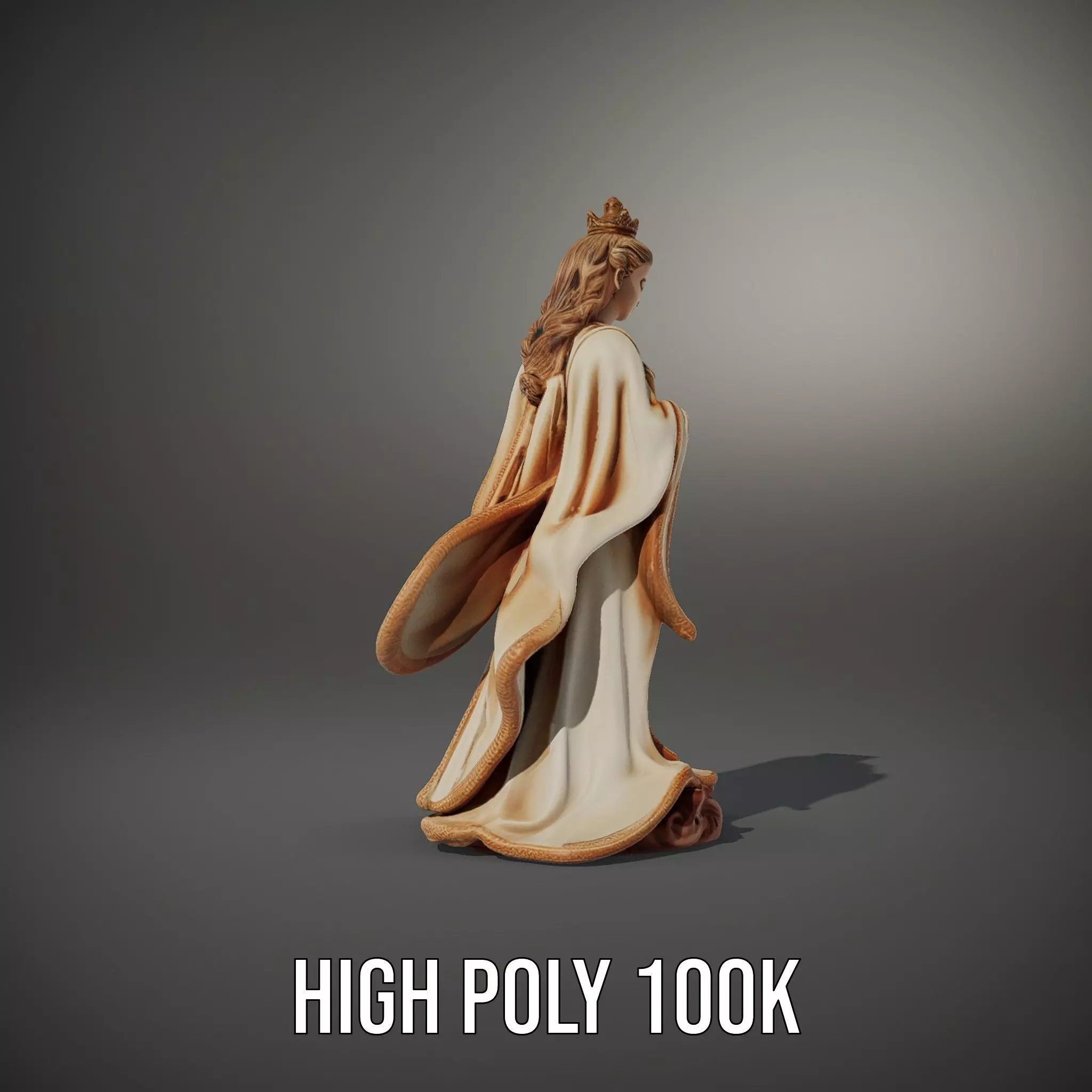 Regal Ivory Statue model pack Low-poly 3D model_8