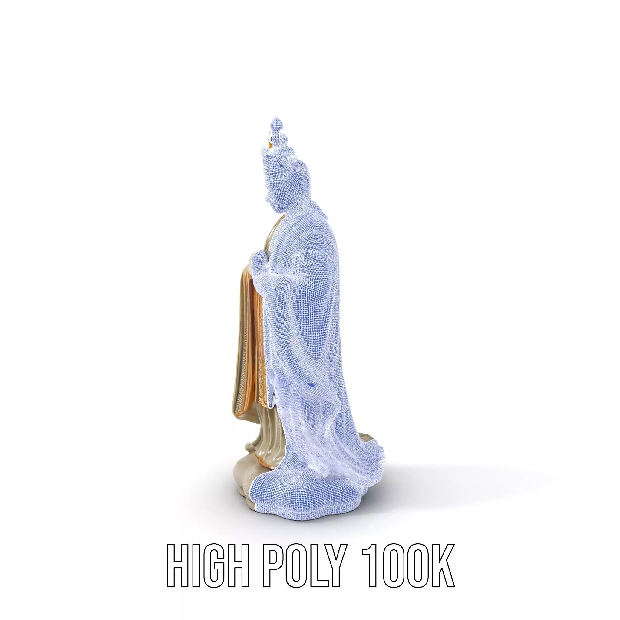 Regal Ivory Statue model pack Low-poly 3D model_4