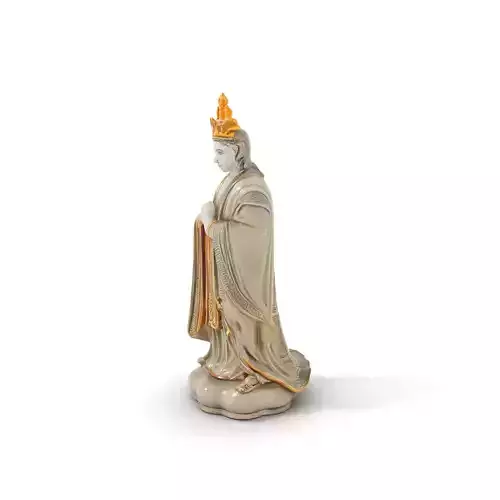 Regal Ivory Statue model pack Low-poly 3D model