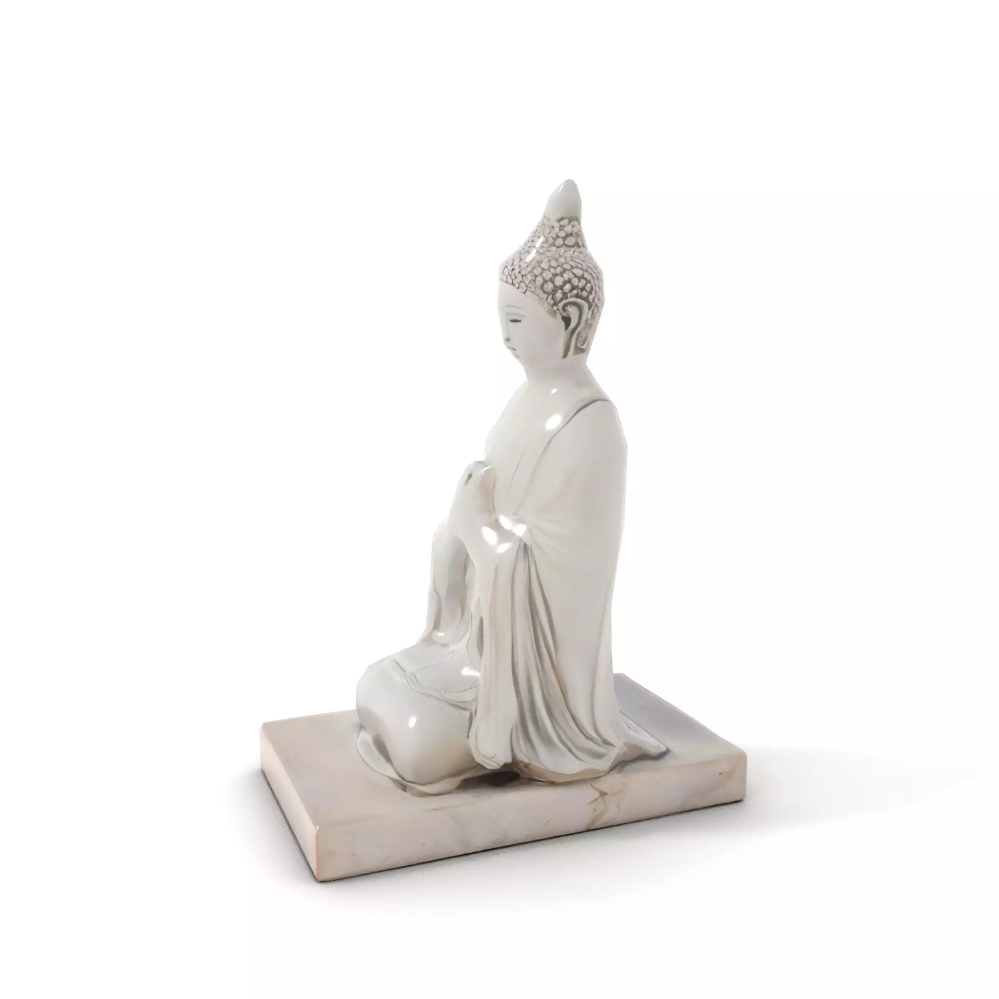 Marble Buddha Sculpture model pack Low-poly 3D model_7