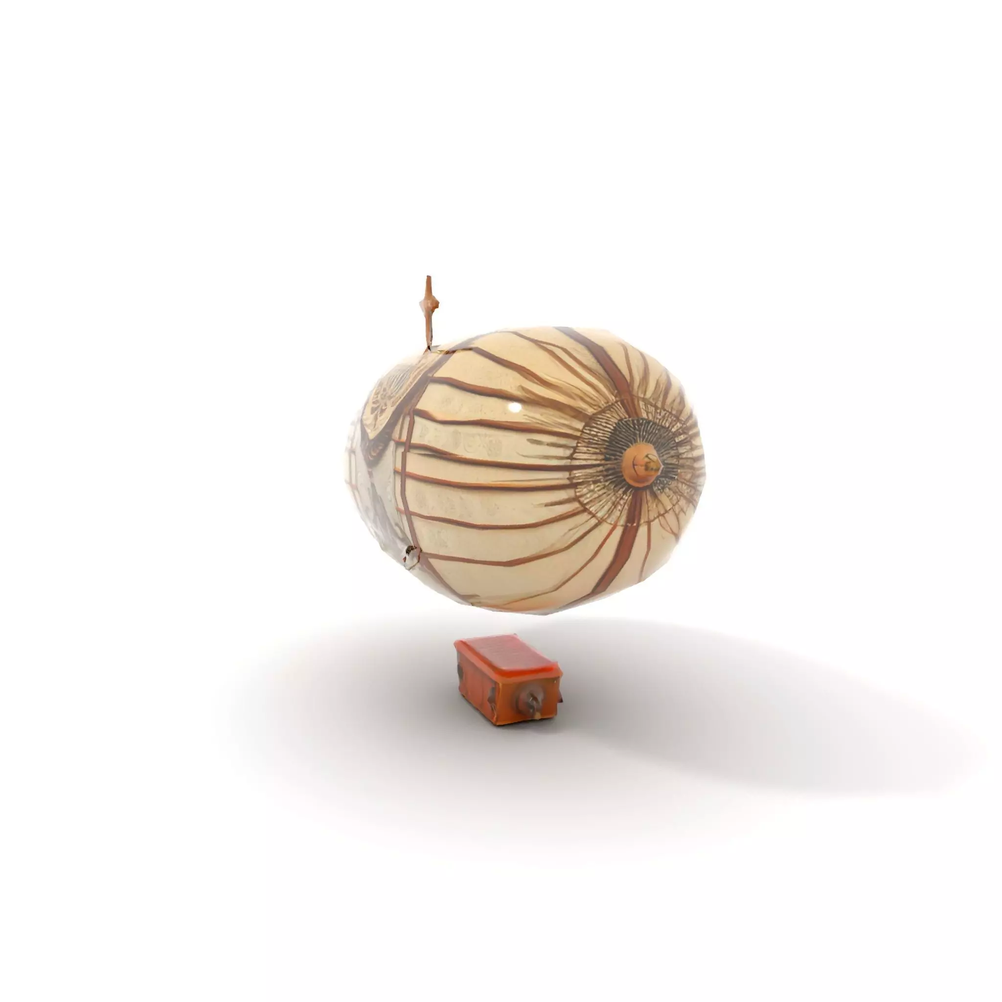 Vintage Steampunk Airship model pack Low-poly 3D model_9