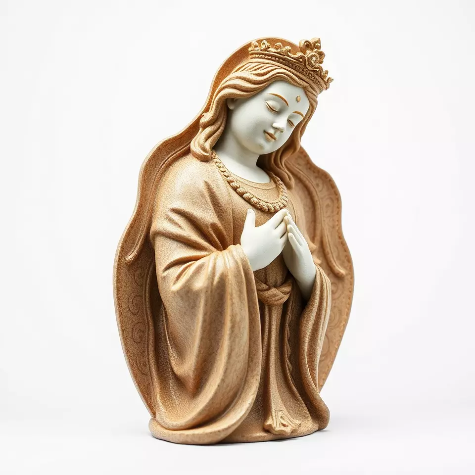 Divine Statue Gold Finish model pack Low-poly 3D model_2