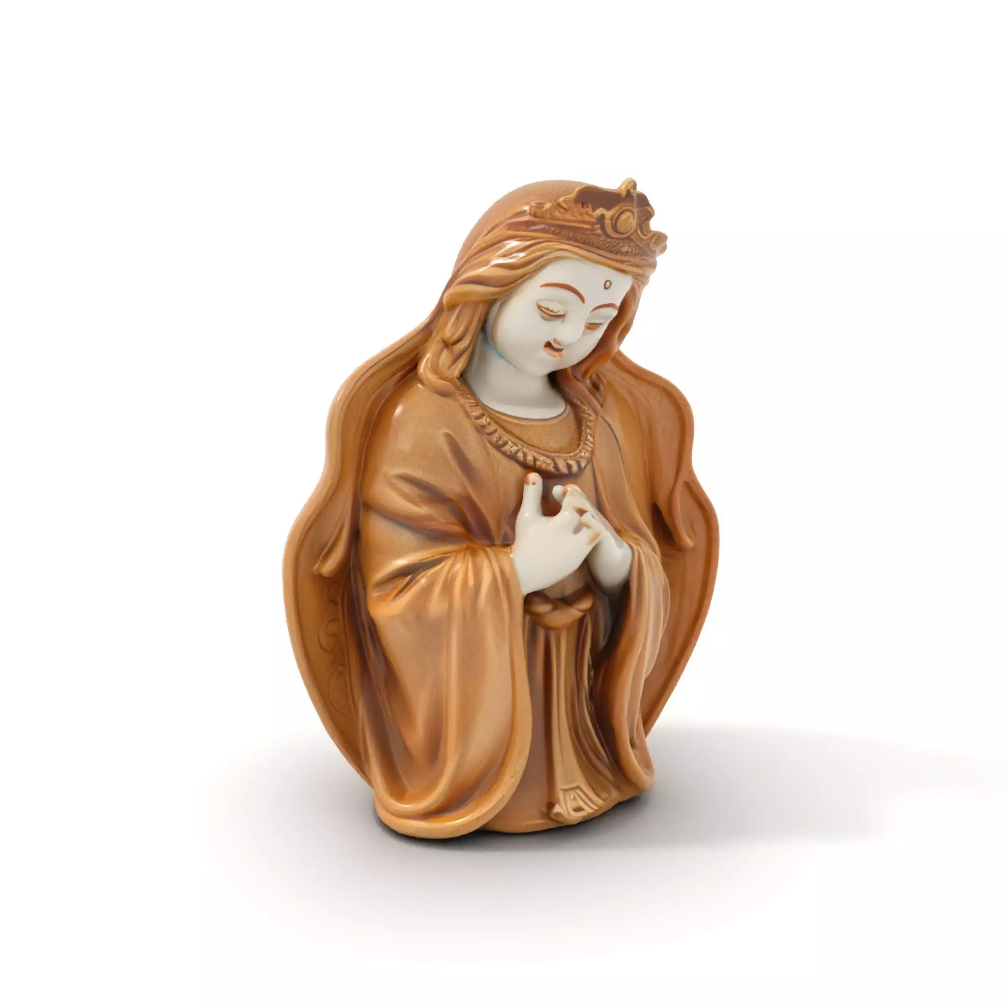 Divine Statue Gold Finish model pack Low-poly 3D model_0