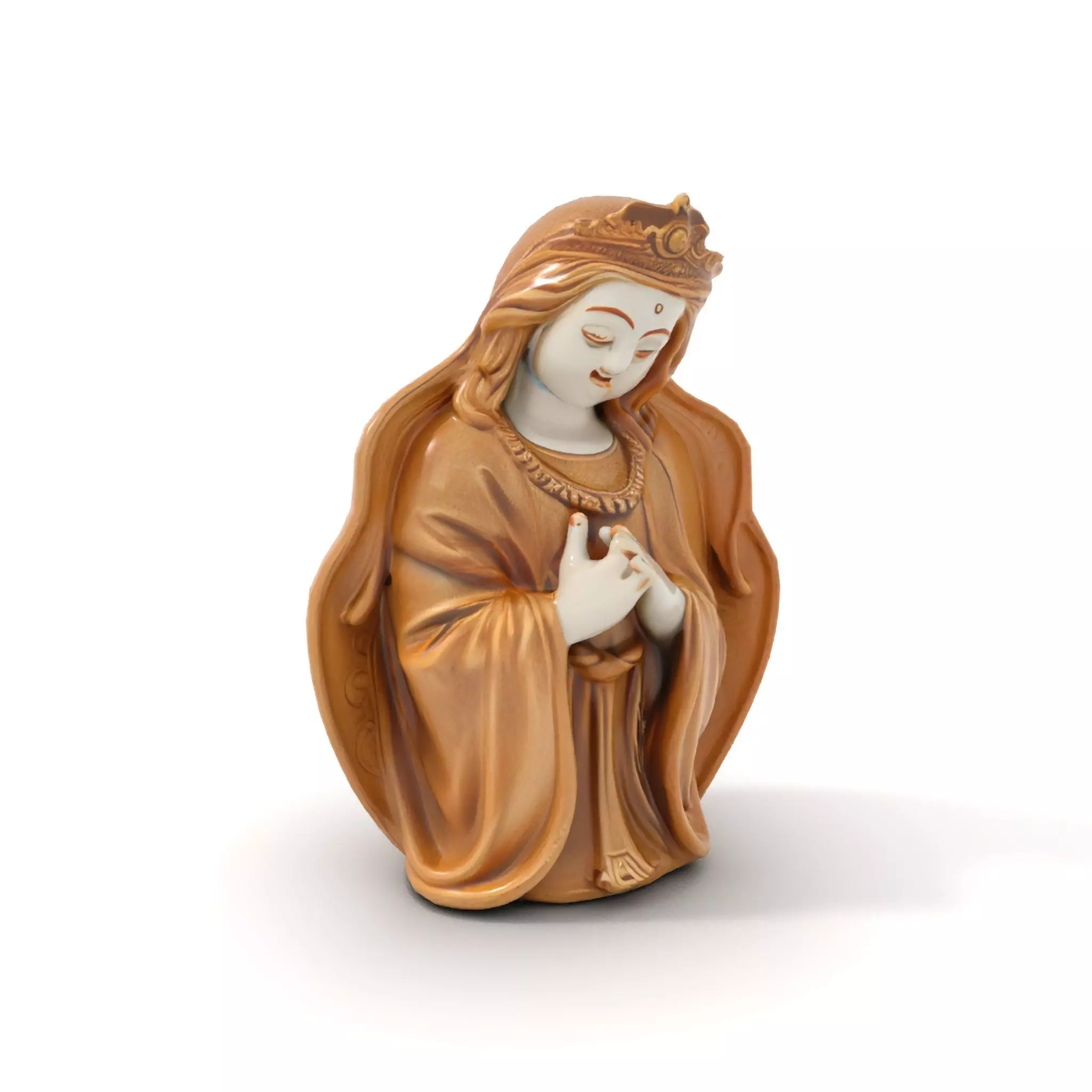 Divine Statue Gold Finish model pack Low-poly 3D model_16