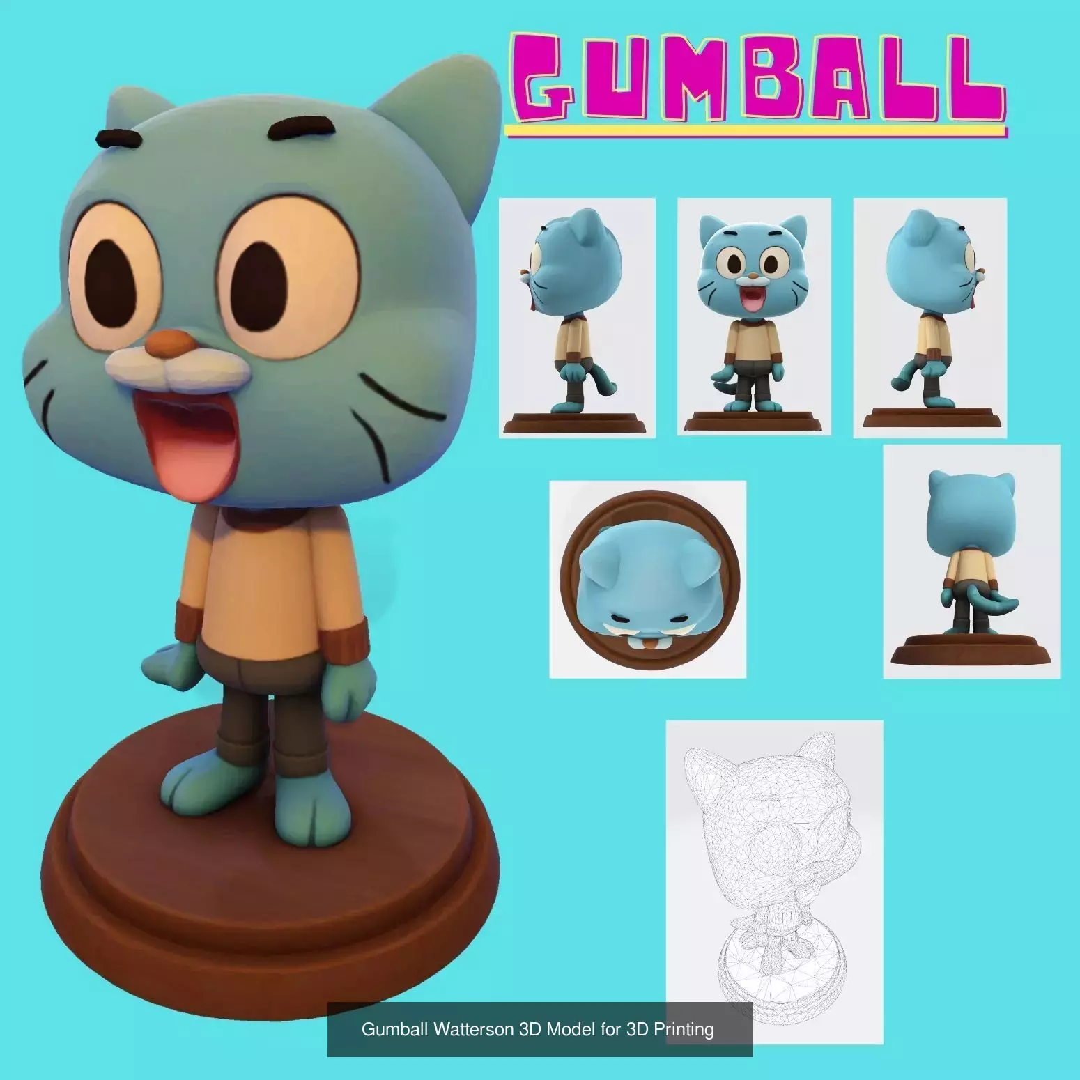 Ultimate Pack  Cartoon 22 Character Stylized 3D Models for Print 3D Model Collection_20