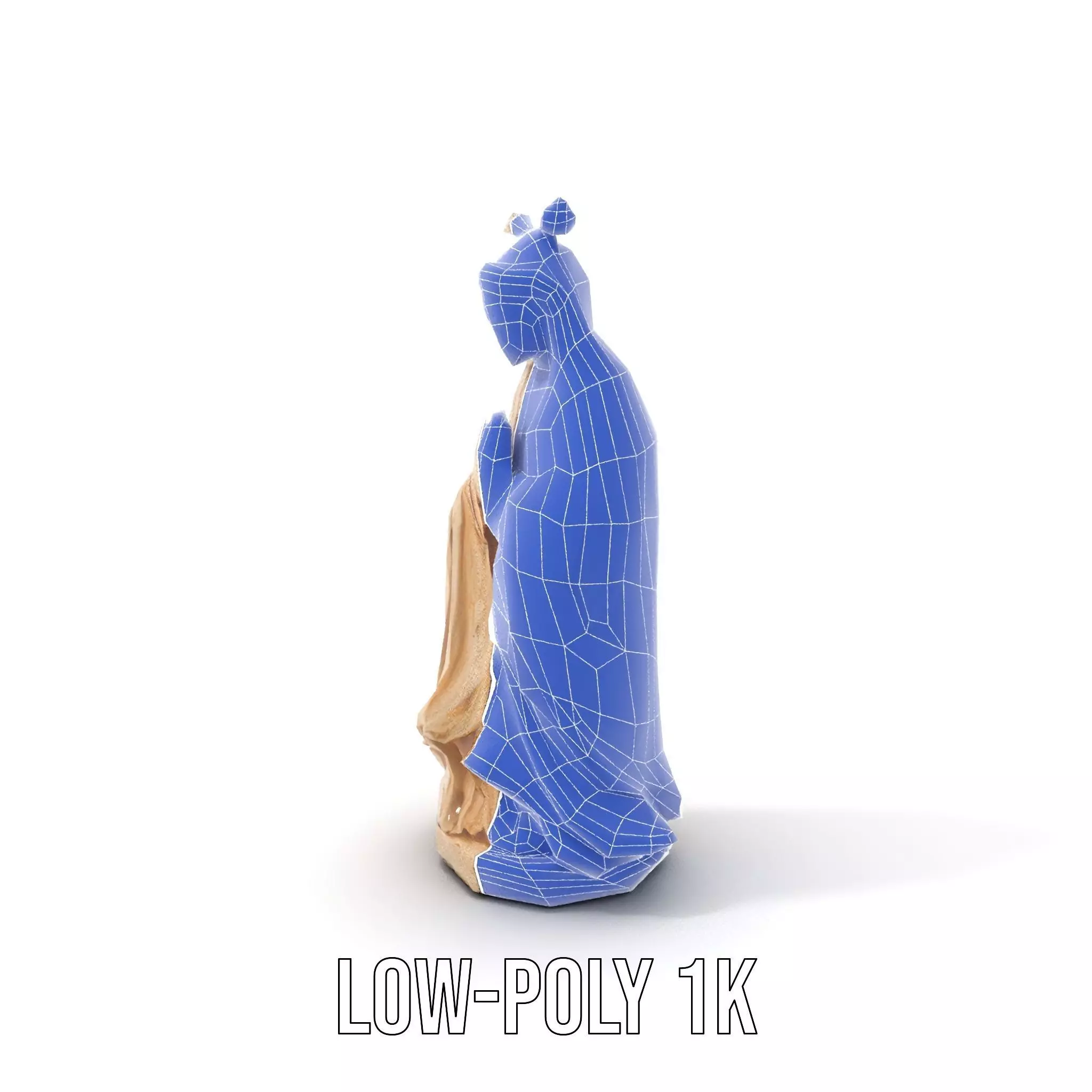 Serene Ivory Figurine model pack Low-poly 3D model_7
