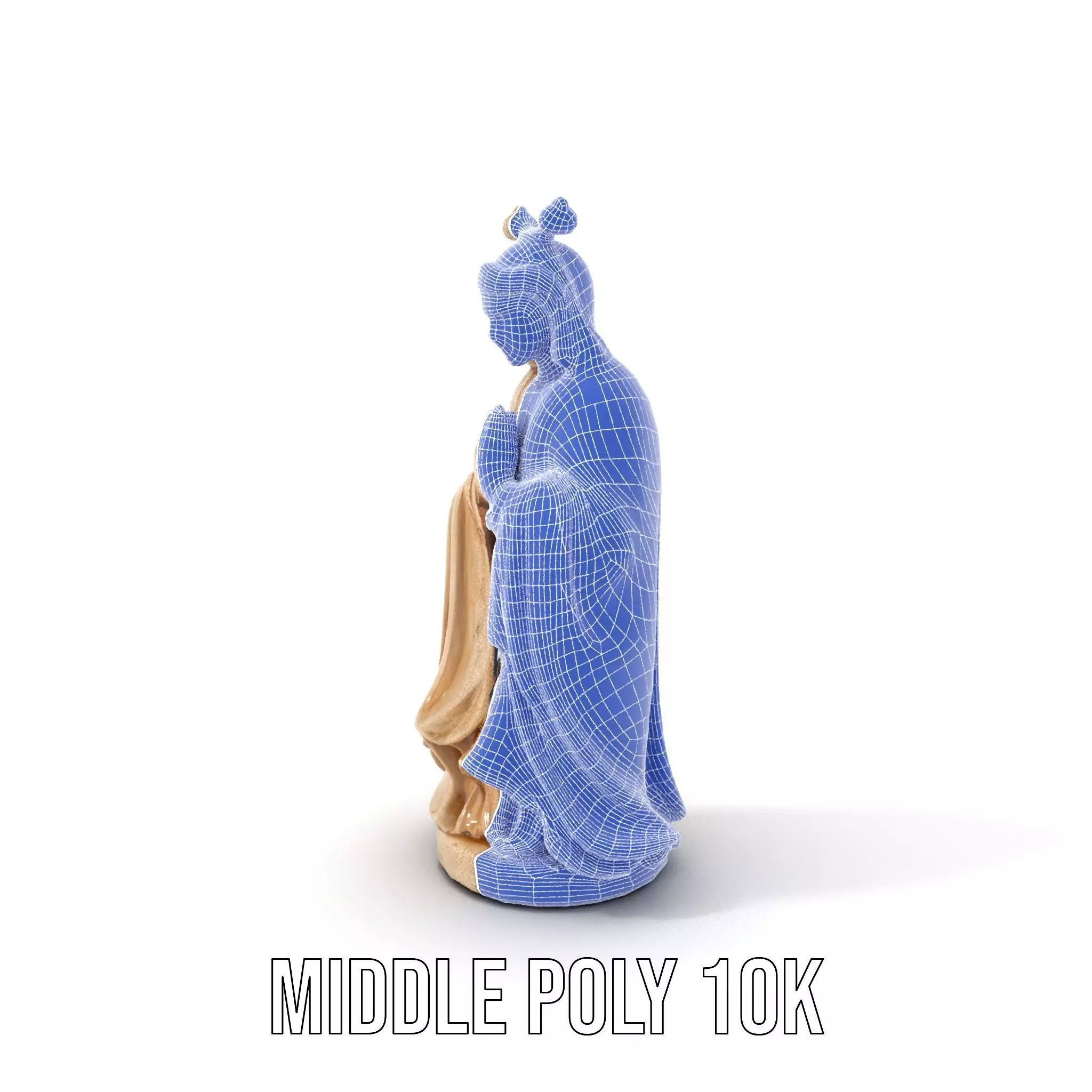 Serene Ivory Figurine model pack Low-poly 3D model_27