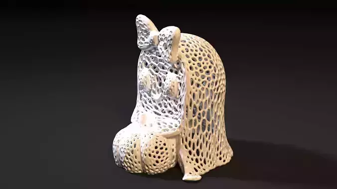 Ghost with a pumpkin 3D print model