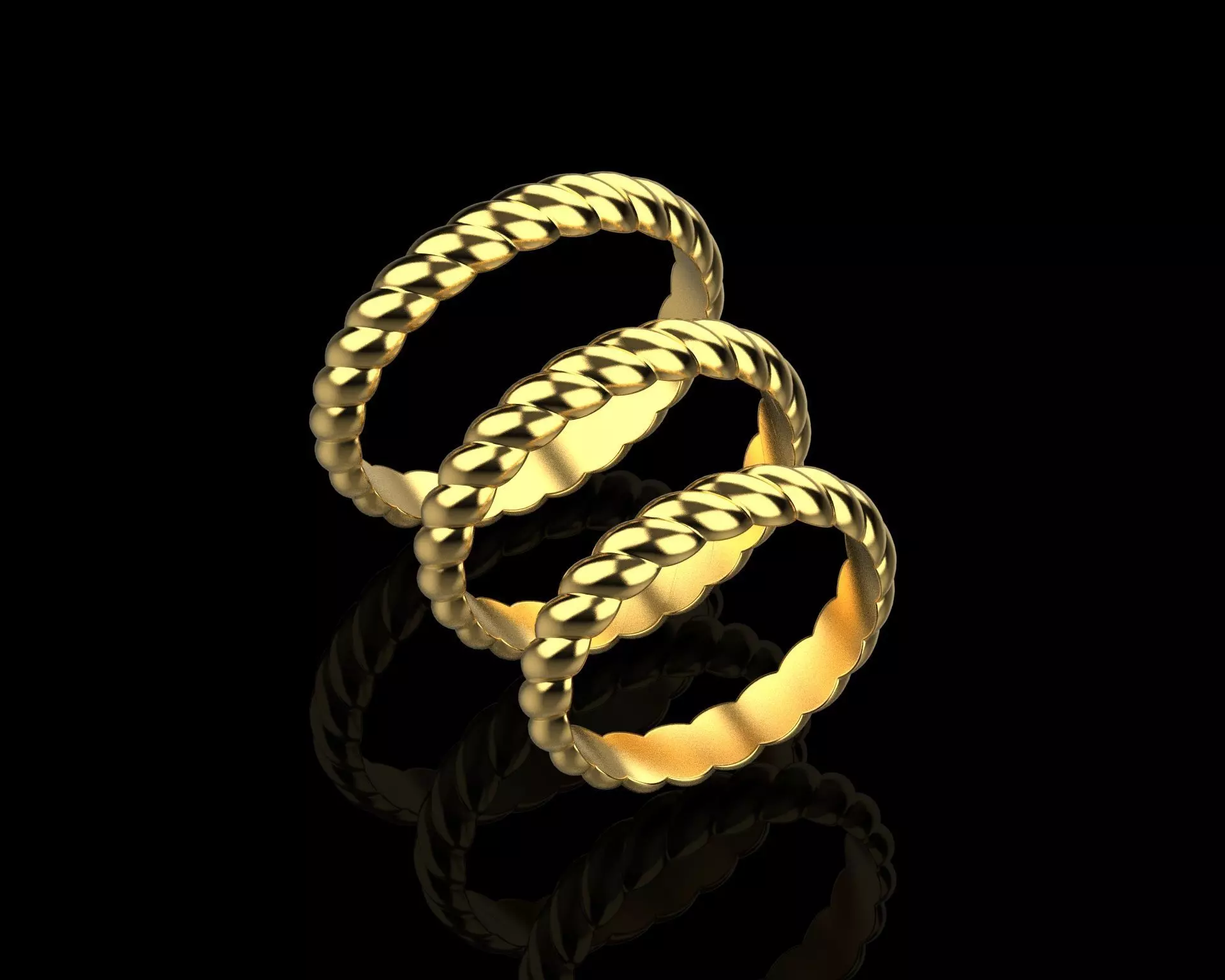 Designer Wedding Rings 186113 3D print model_0