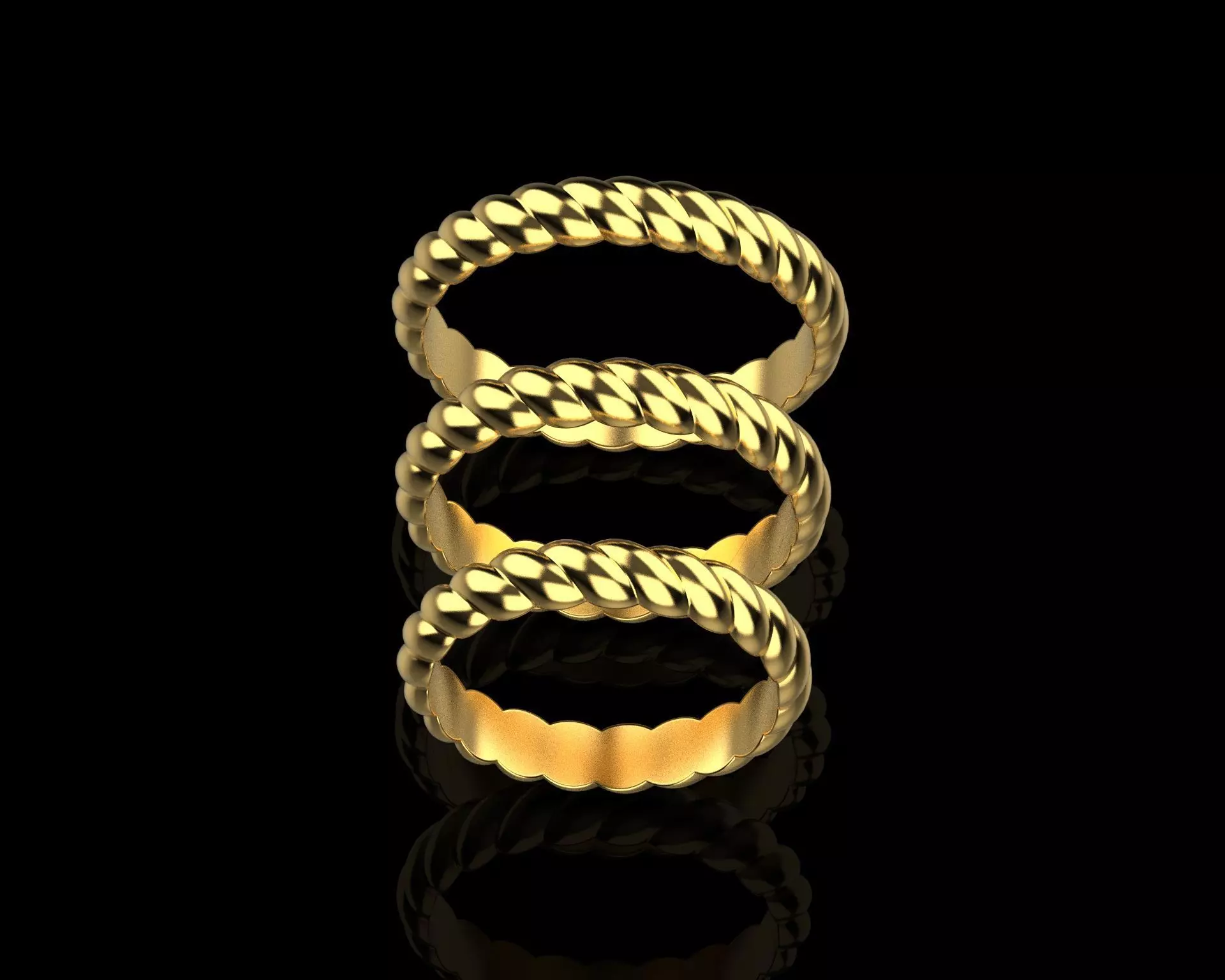Designer Wedding Rings 186113 3D print model_11