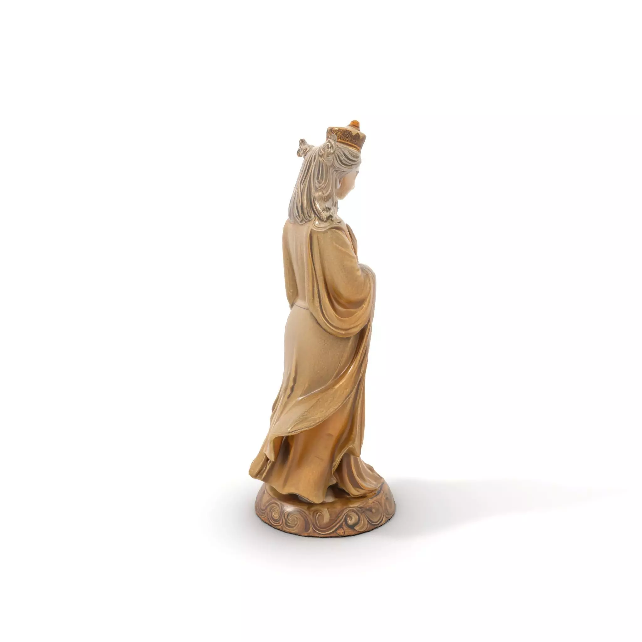 Golden Regal Statue model pack Low-poly 3D model_16