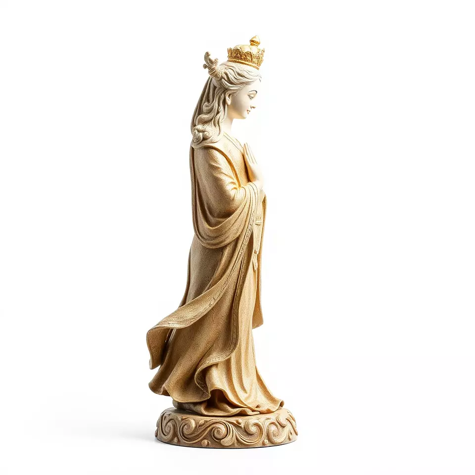 Golden Regal Statue model pack Low-poly 3D model_2